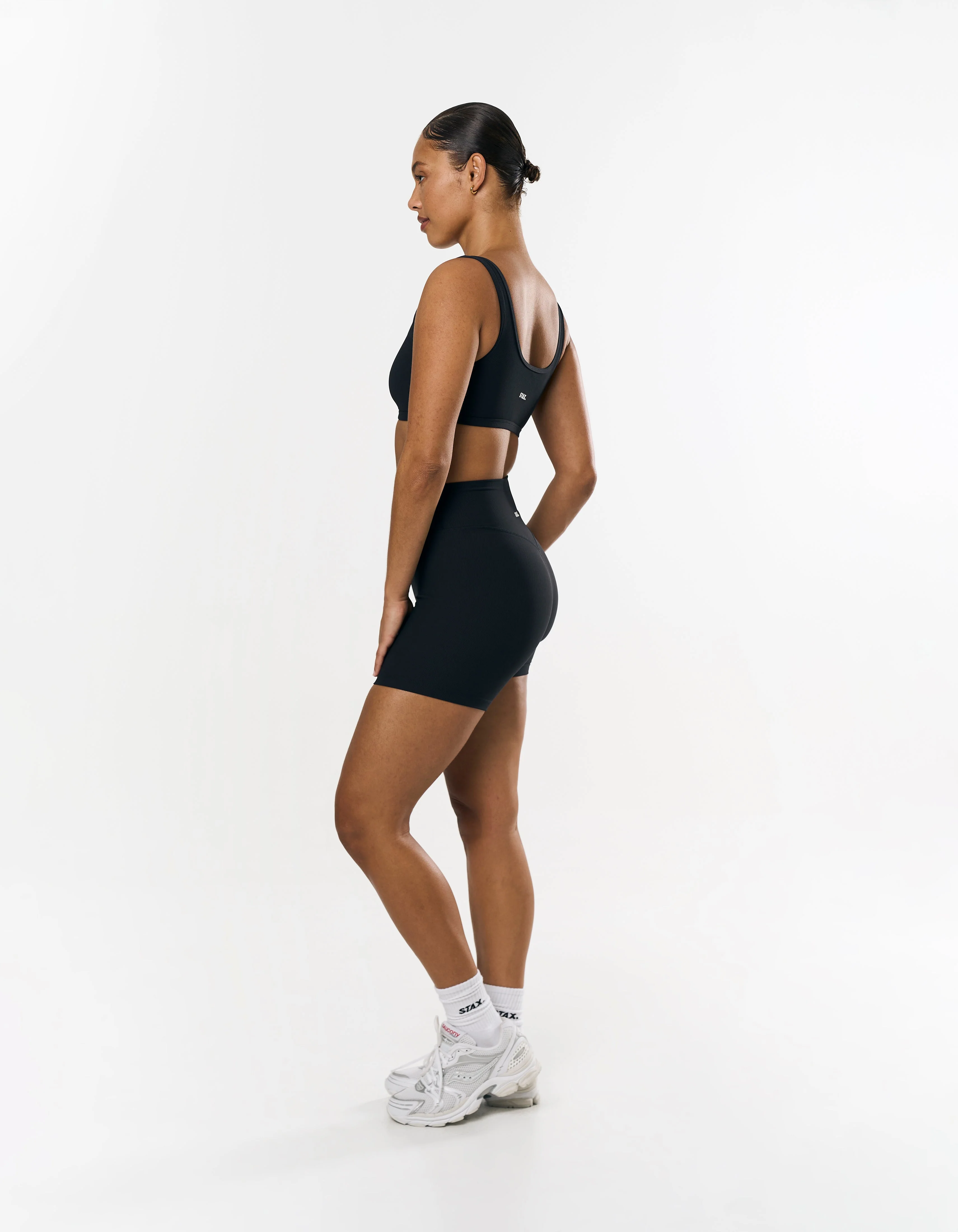 Active Rib Crop - Black - Image 4