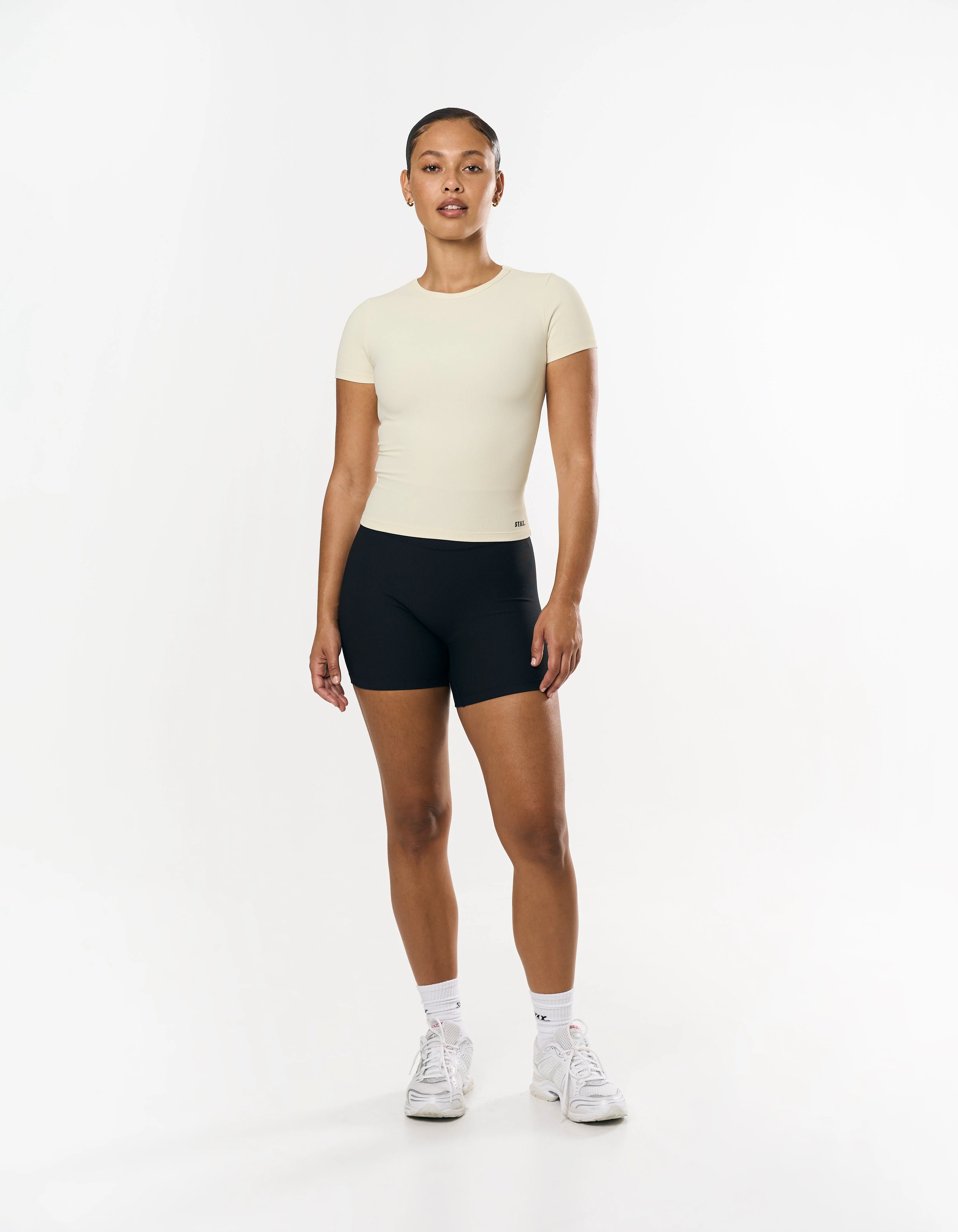 Active Rib Fitted Tee - Cloud - Image 6