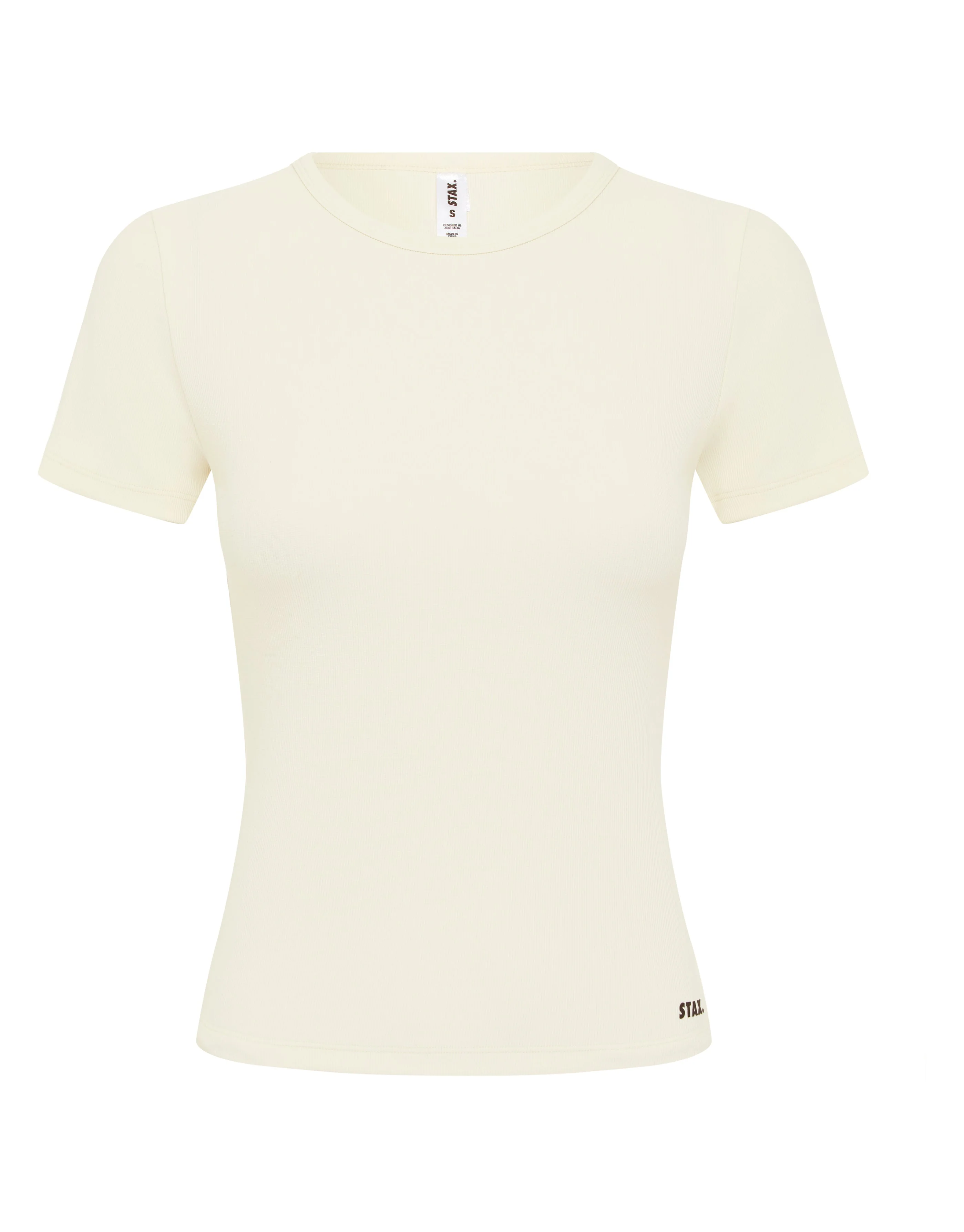 Active Rib Fitted Tee - Cloud - Image 9