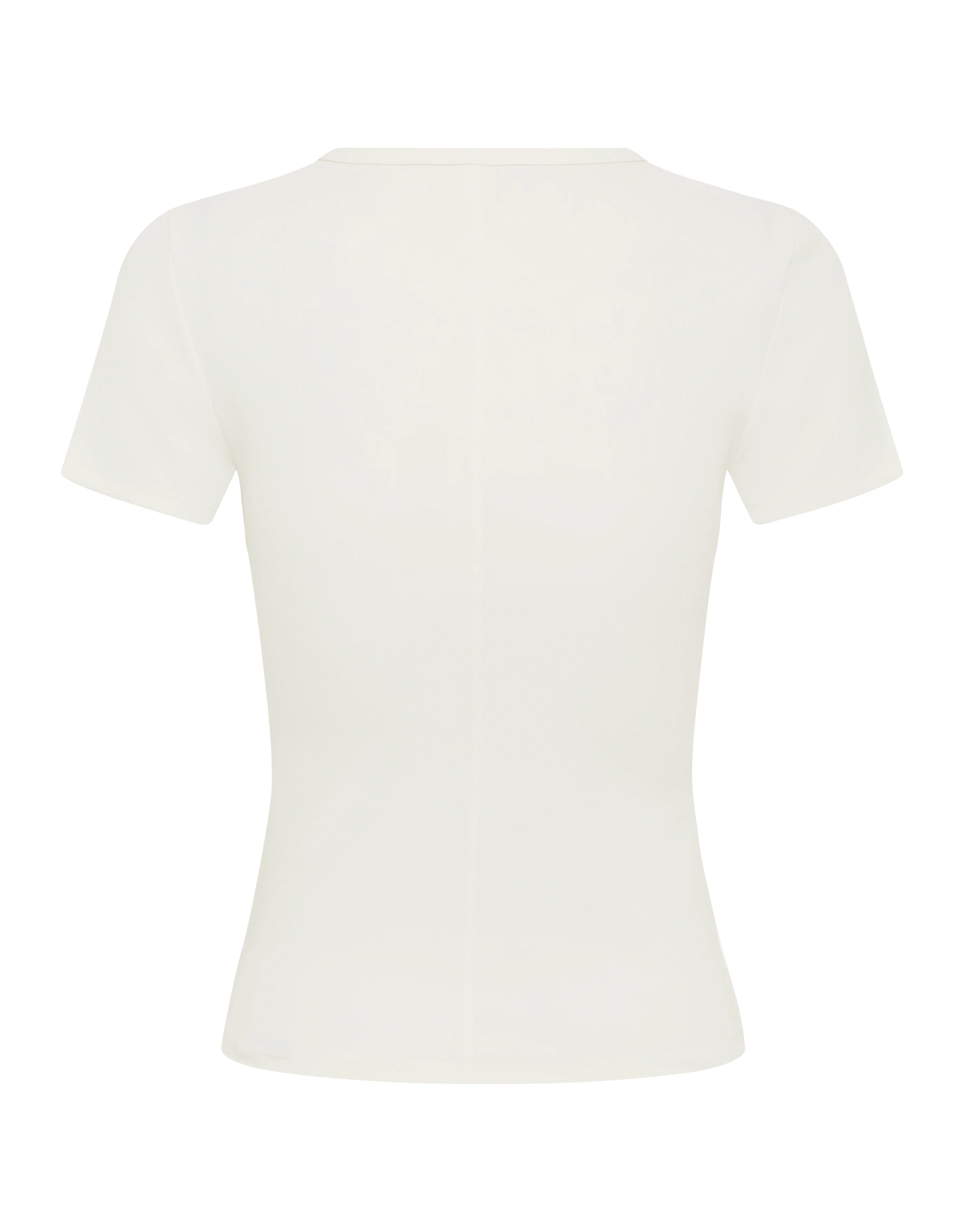 Active Rib Fitted Tee - White - Image 7