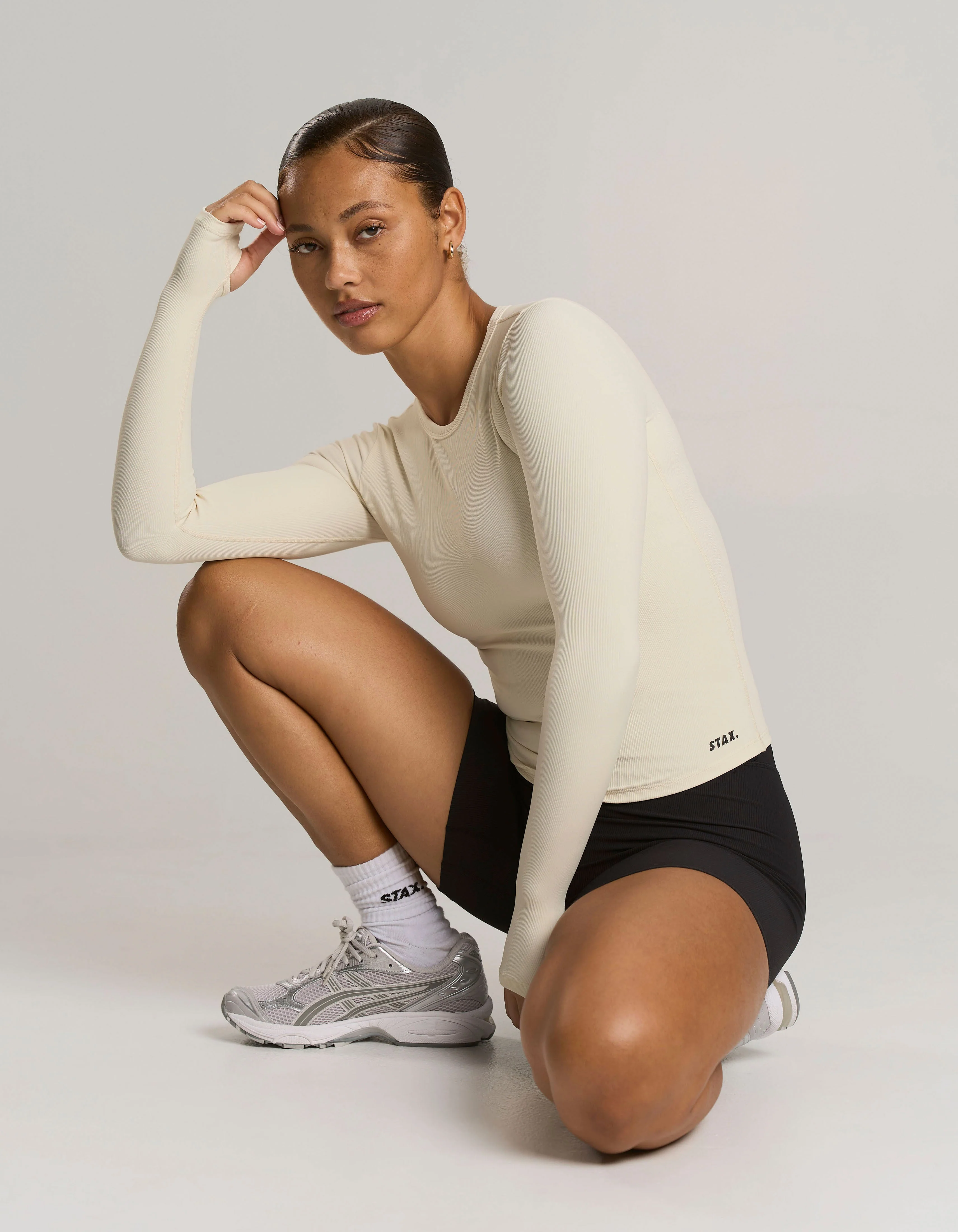 Active Rib Long Sleeve - Cloud - Image 4