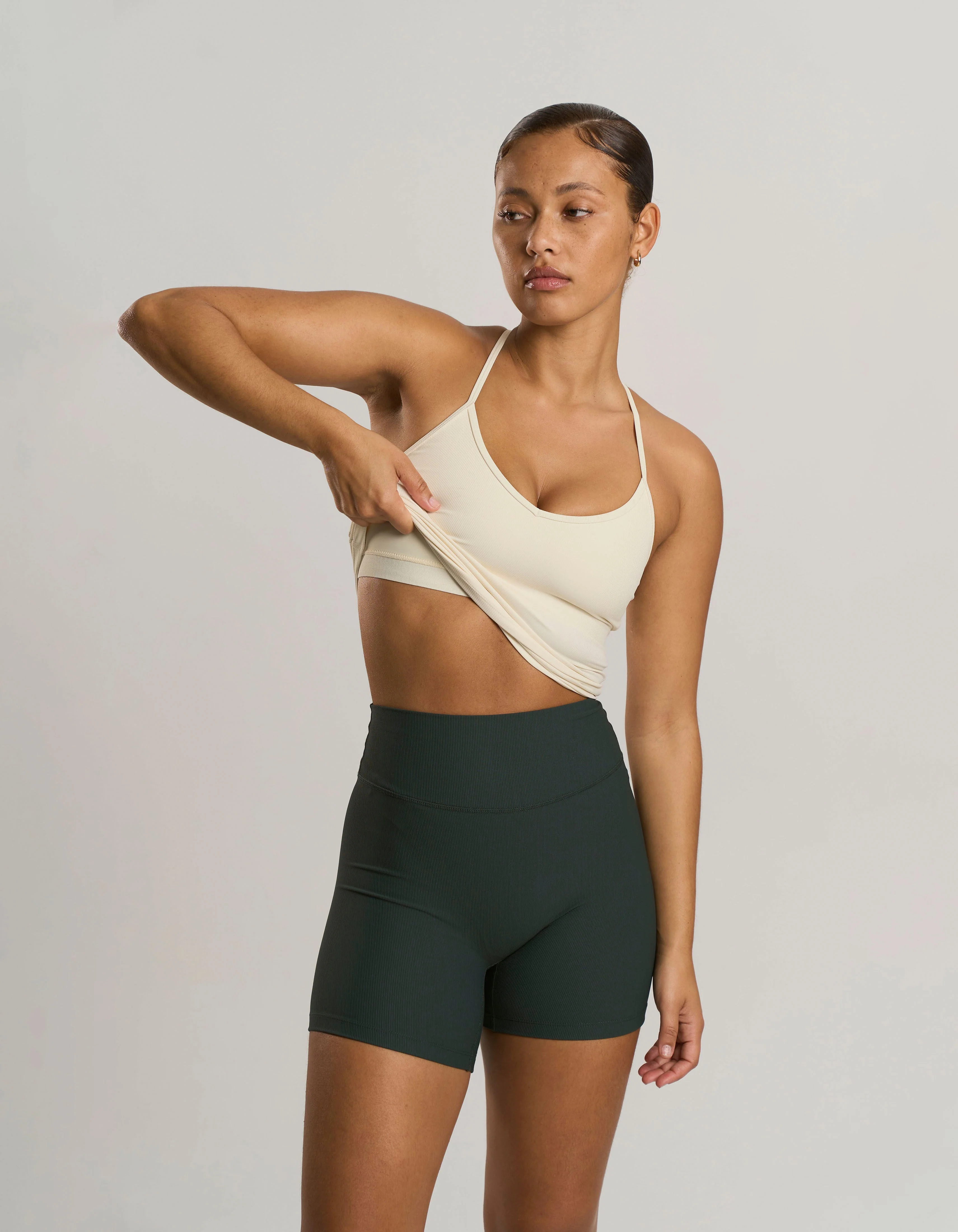 Active Rib Midi Bike Shorts - Alpine - Image 5