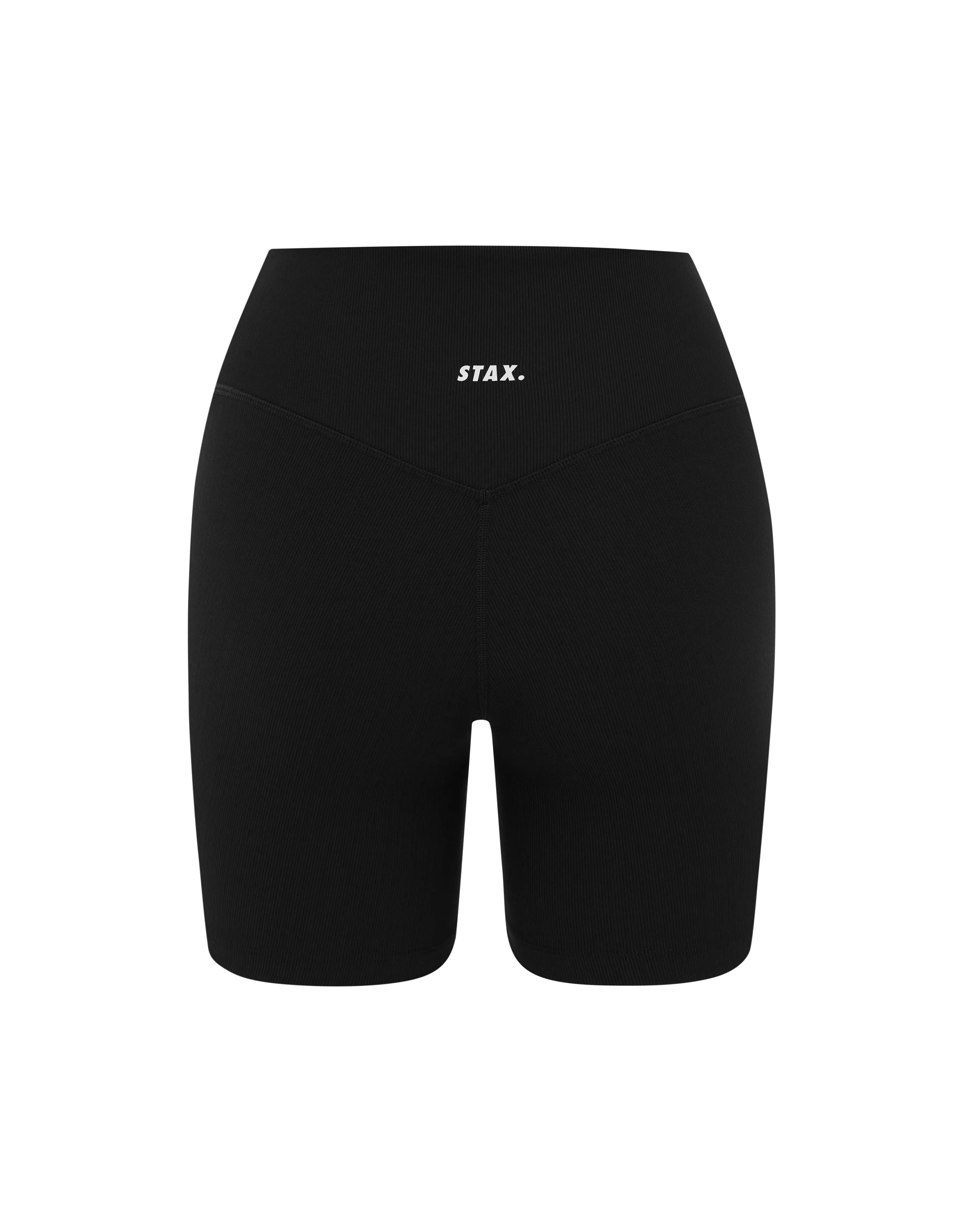 Active Rib Midi Bike Shorts - Black - Image 8
