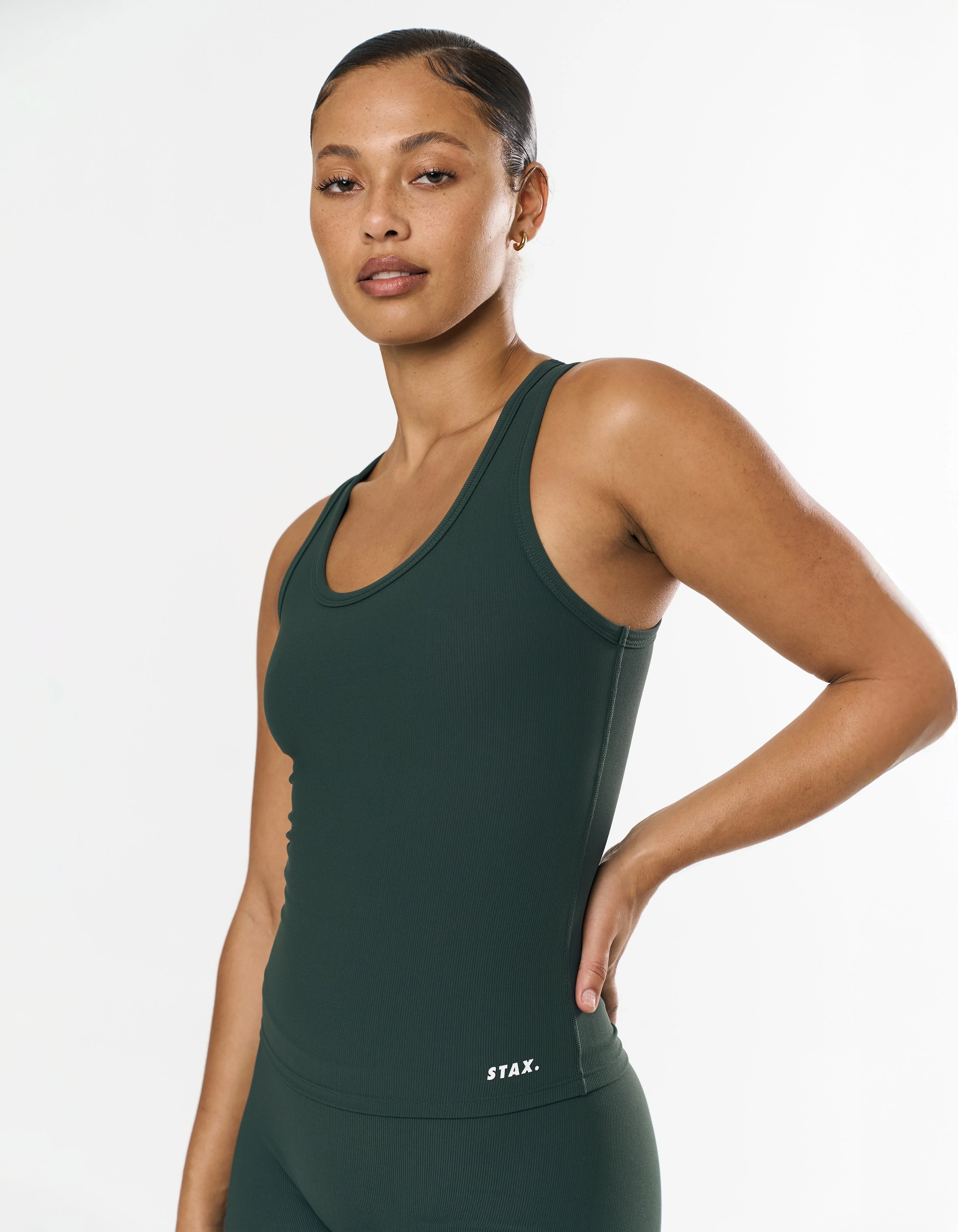 Active Rib Racer Singlet - Alpine - Image 3