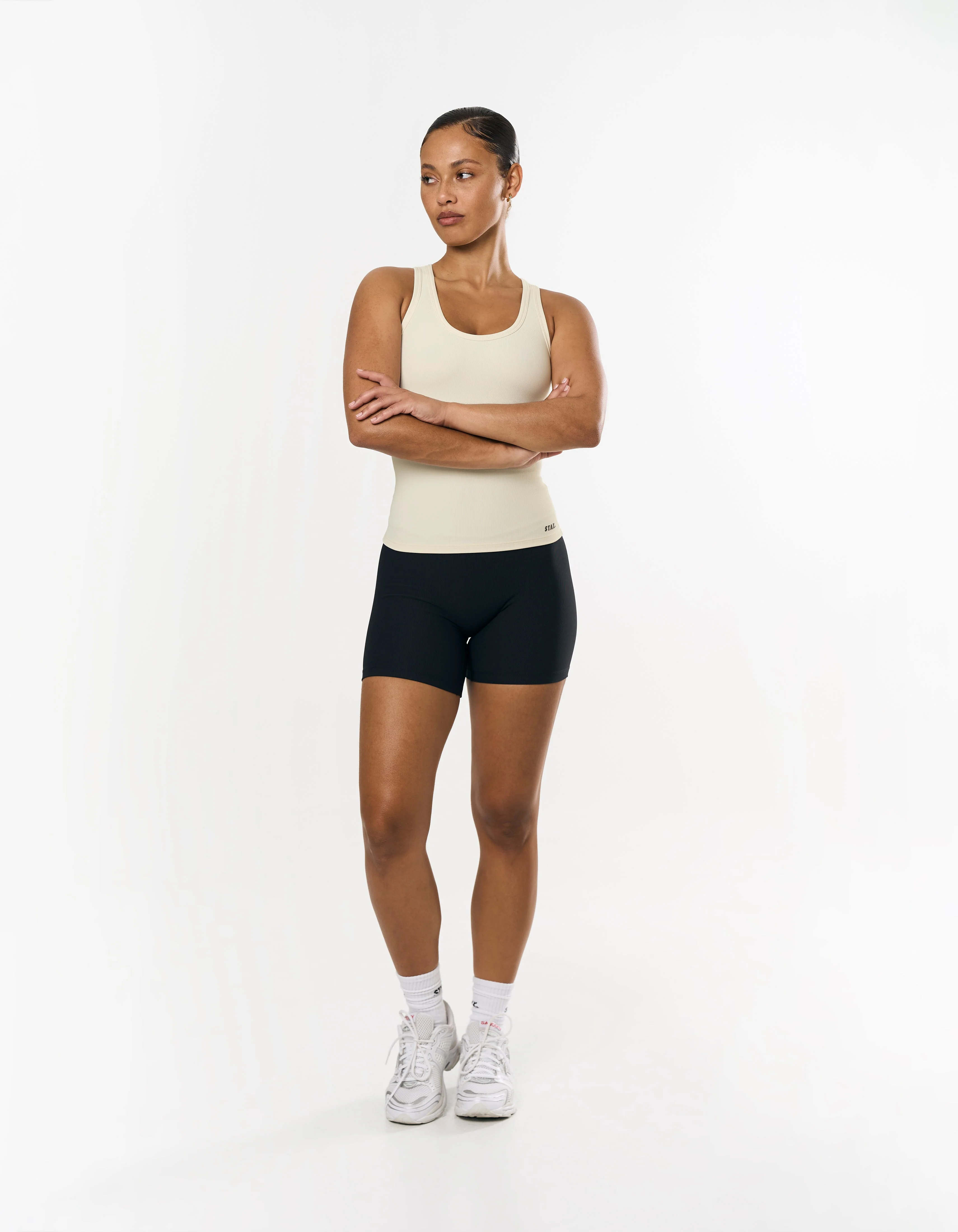 Active Rib Racer Singlet - Cloud - Image 2