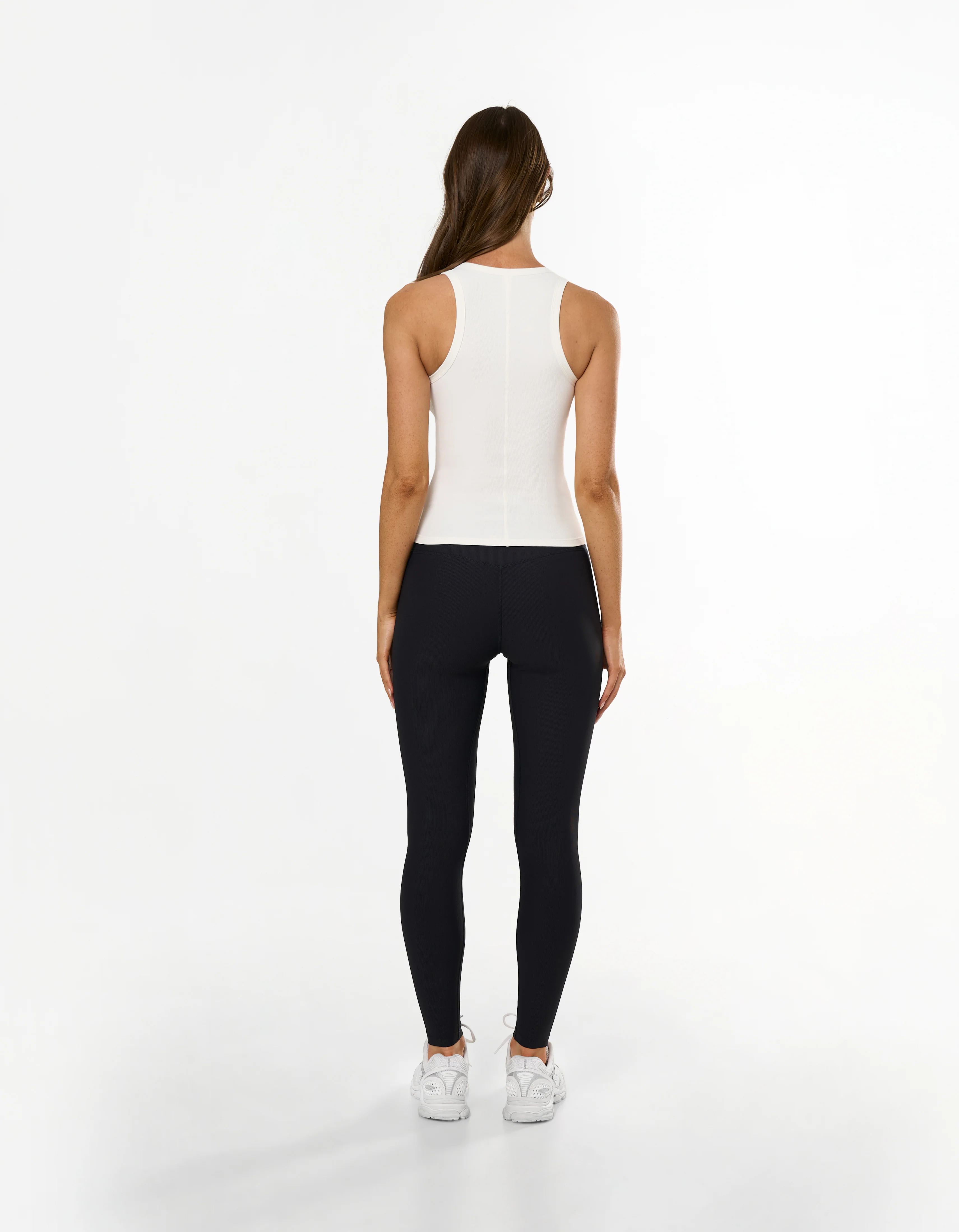 Active Rib Racer Singlet - White - Image 3