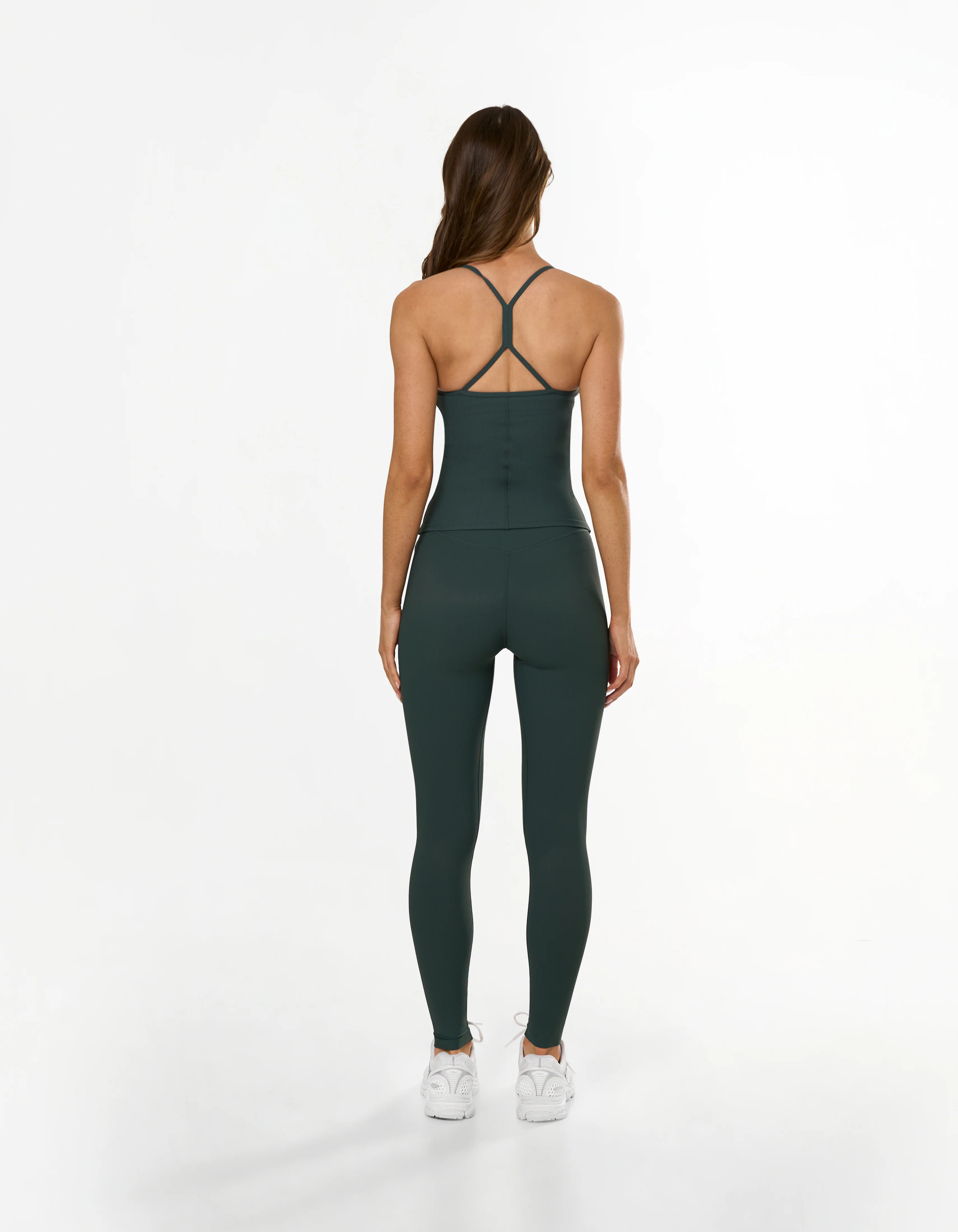 Active Rib Strappy Singlet - Alpine - Image 3