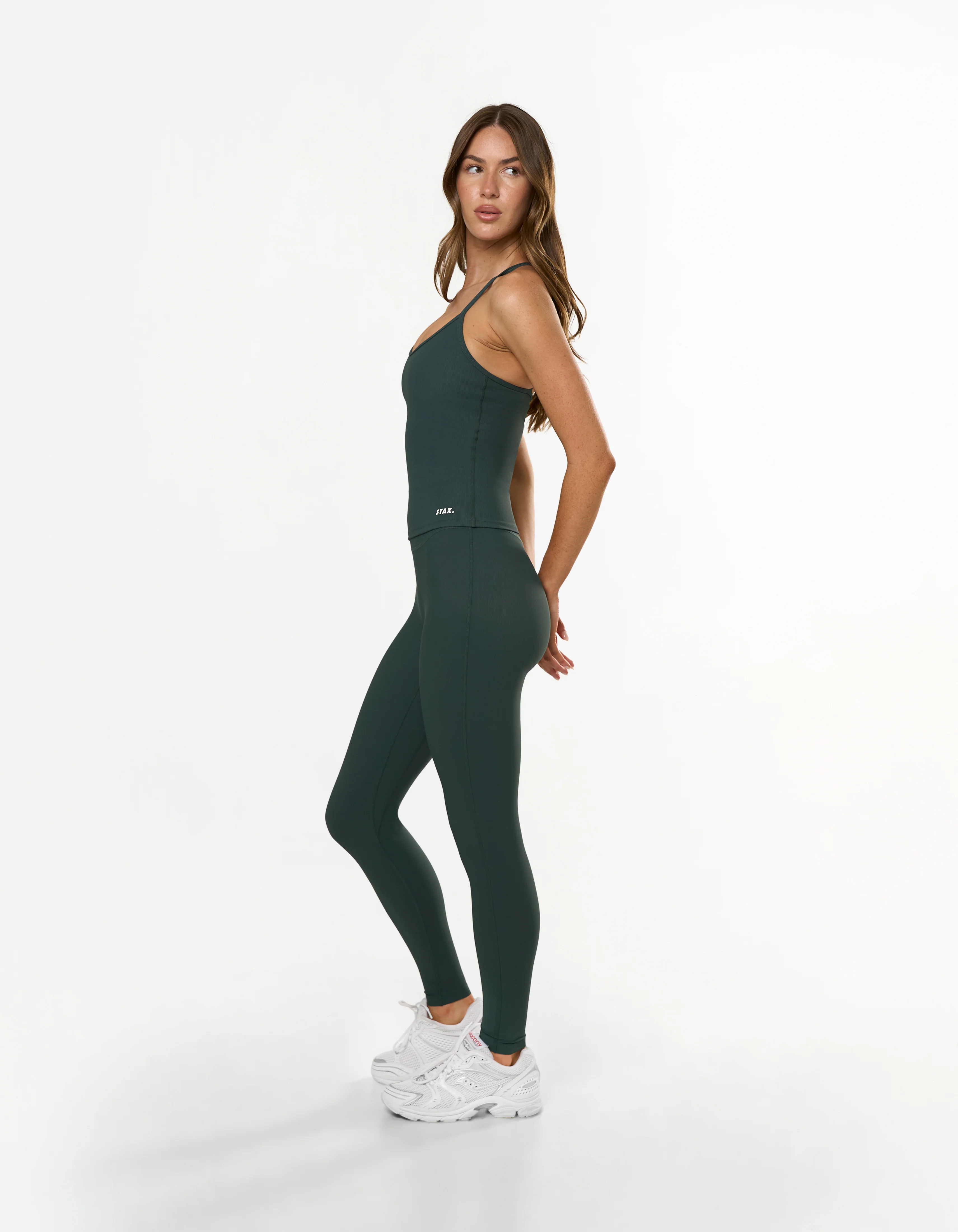 Active Rib Strappy Singlet - Alpine - Image 7