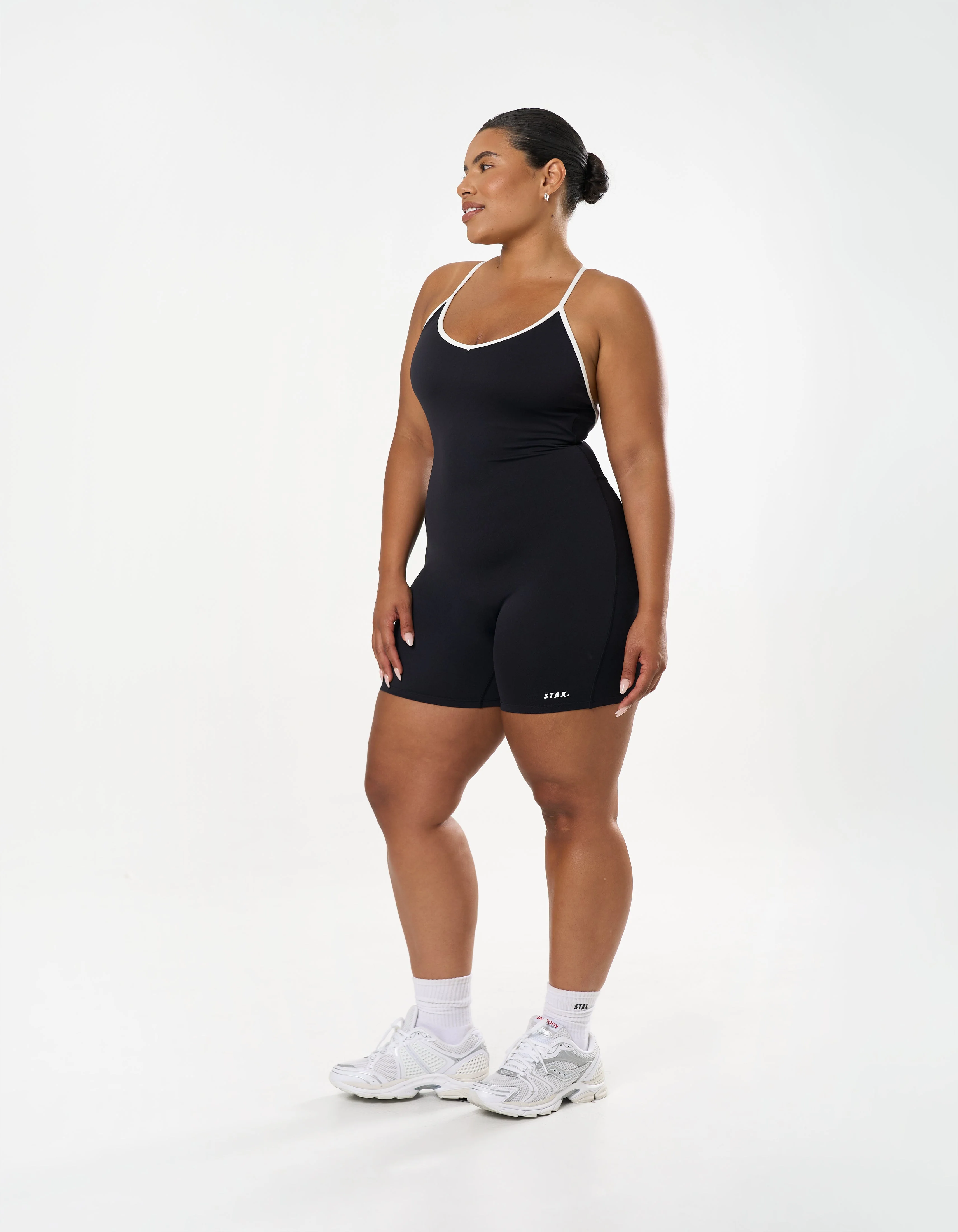 Backless Playsuit Airlyte - Liquorice - Image 5