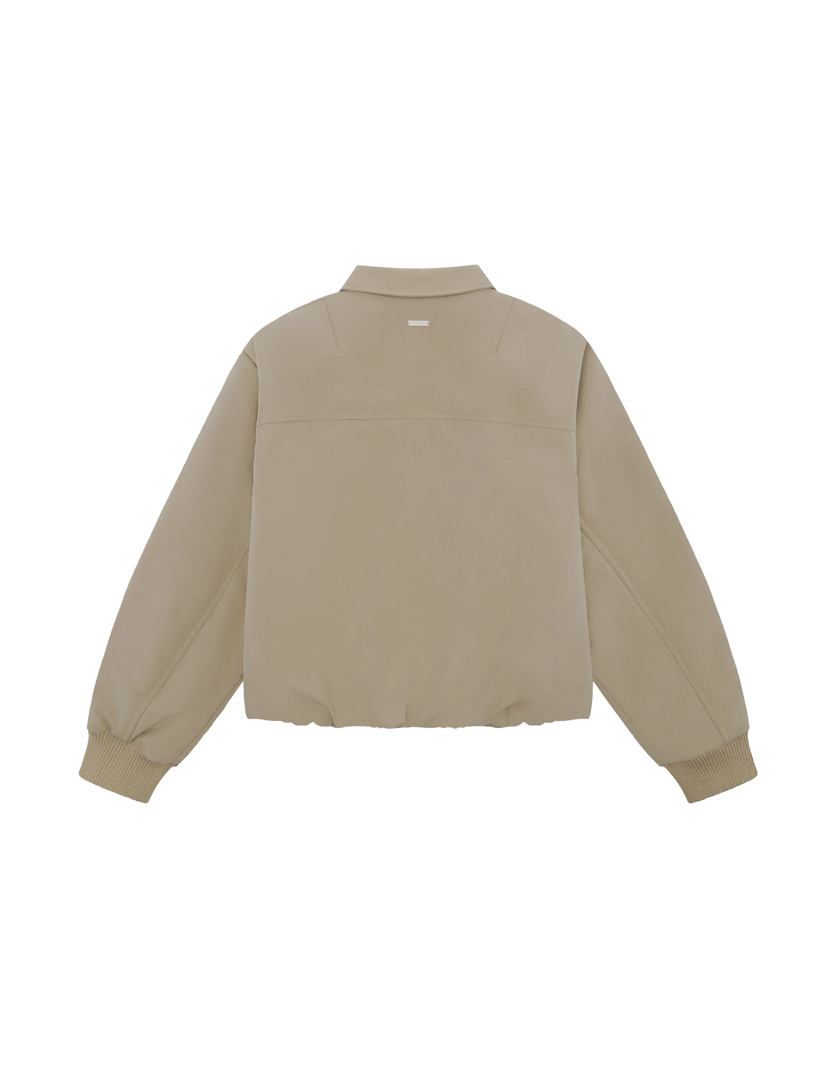 Collared Bomber Jacket - Sandstone - Image 10