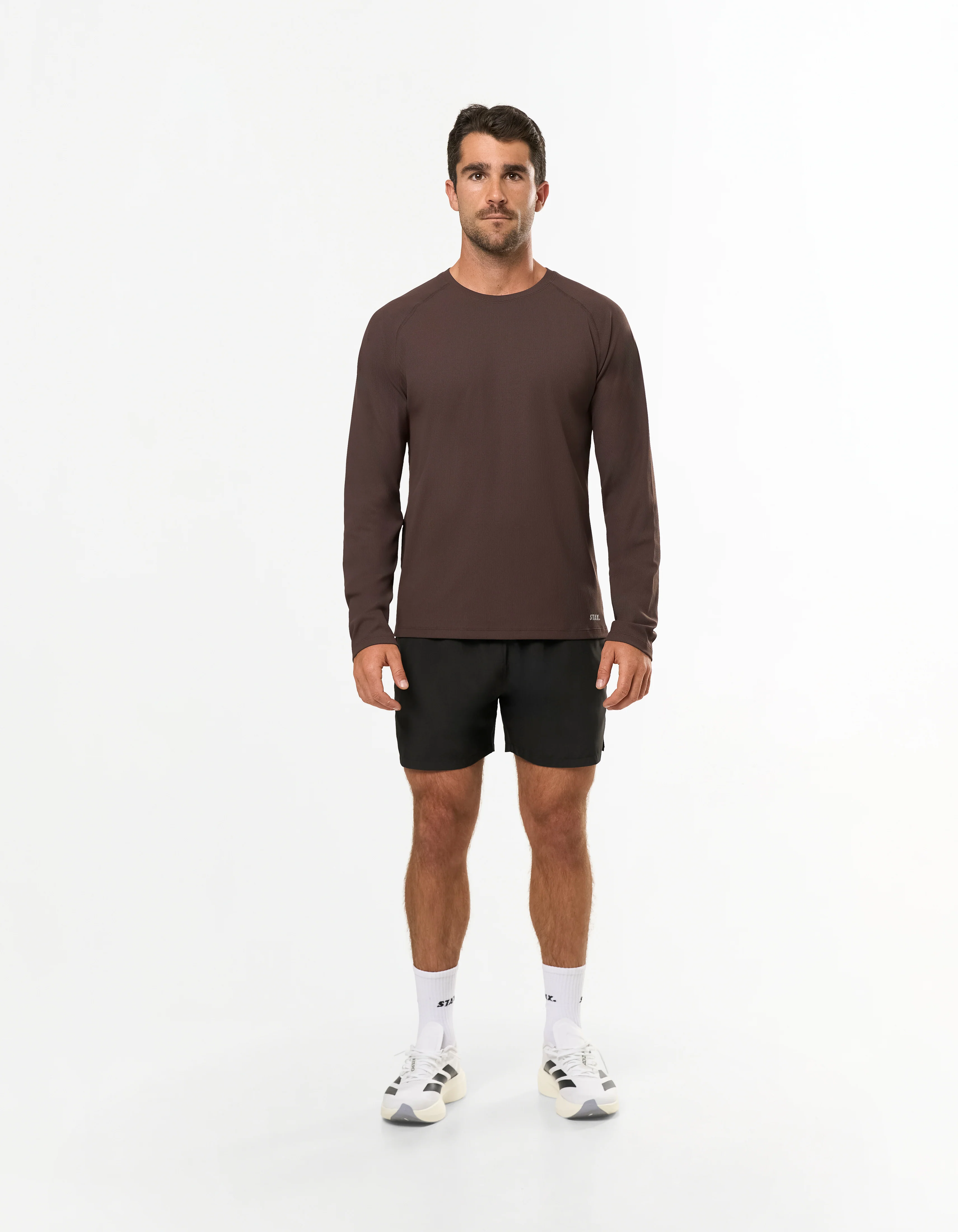 Conqr Waffle Long Sleeve - Brown - Image 6