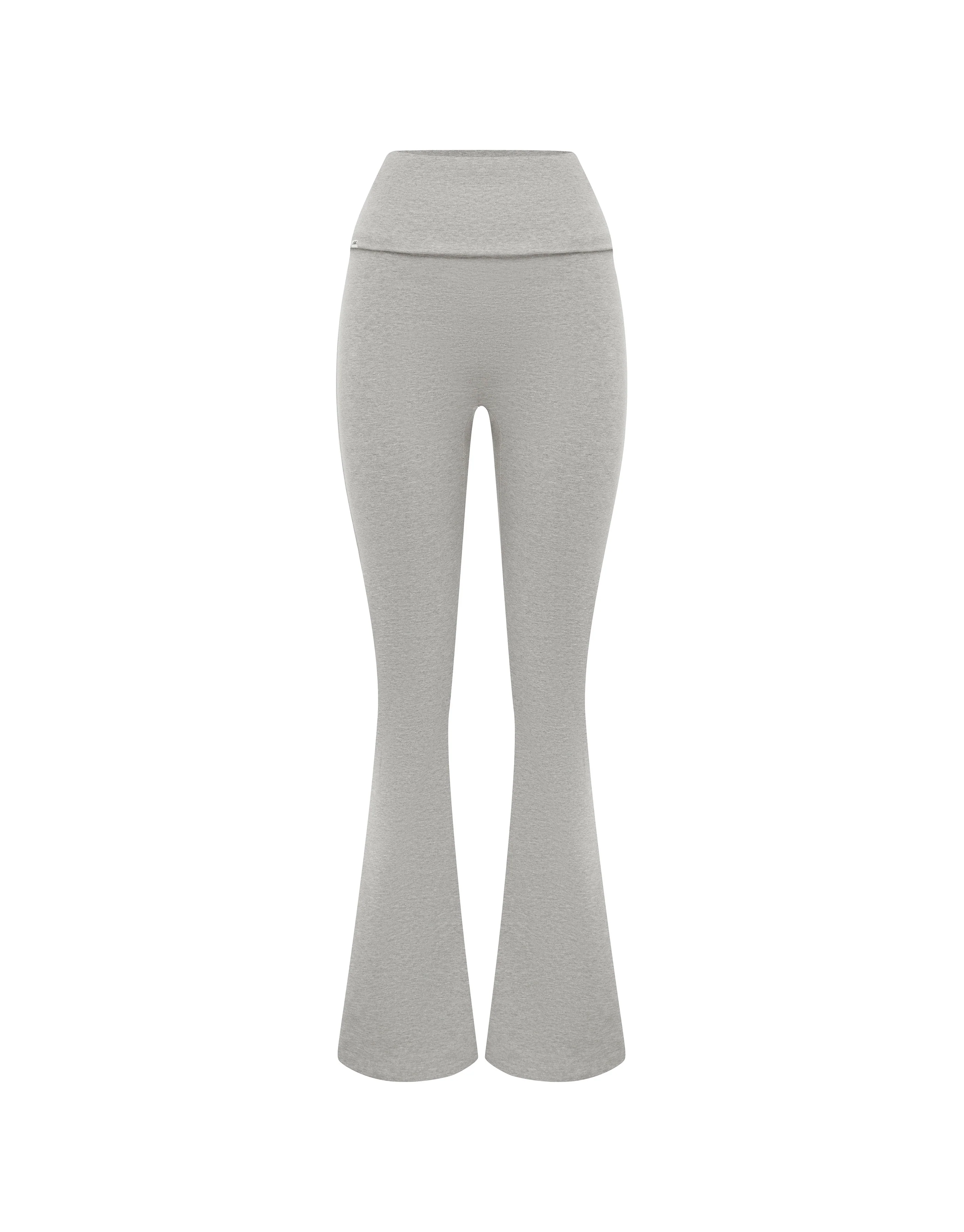 Cotton Comfort Fold Over Flare - Grey Marle - Image 12