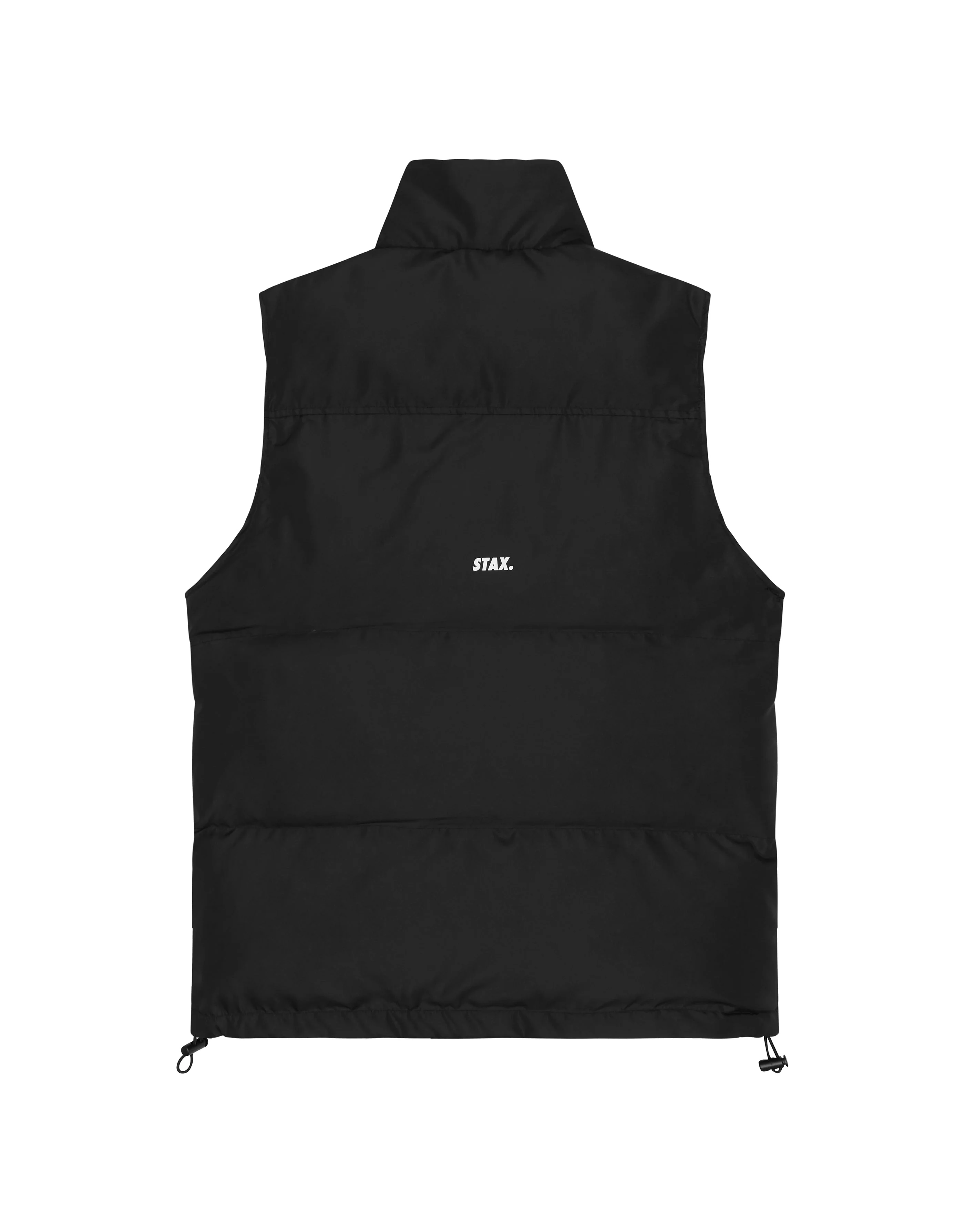 Mens Sleeveless Puffer Vest - Black - Image 7