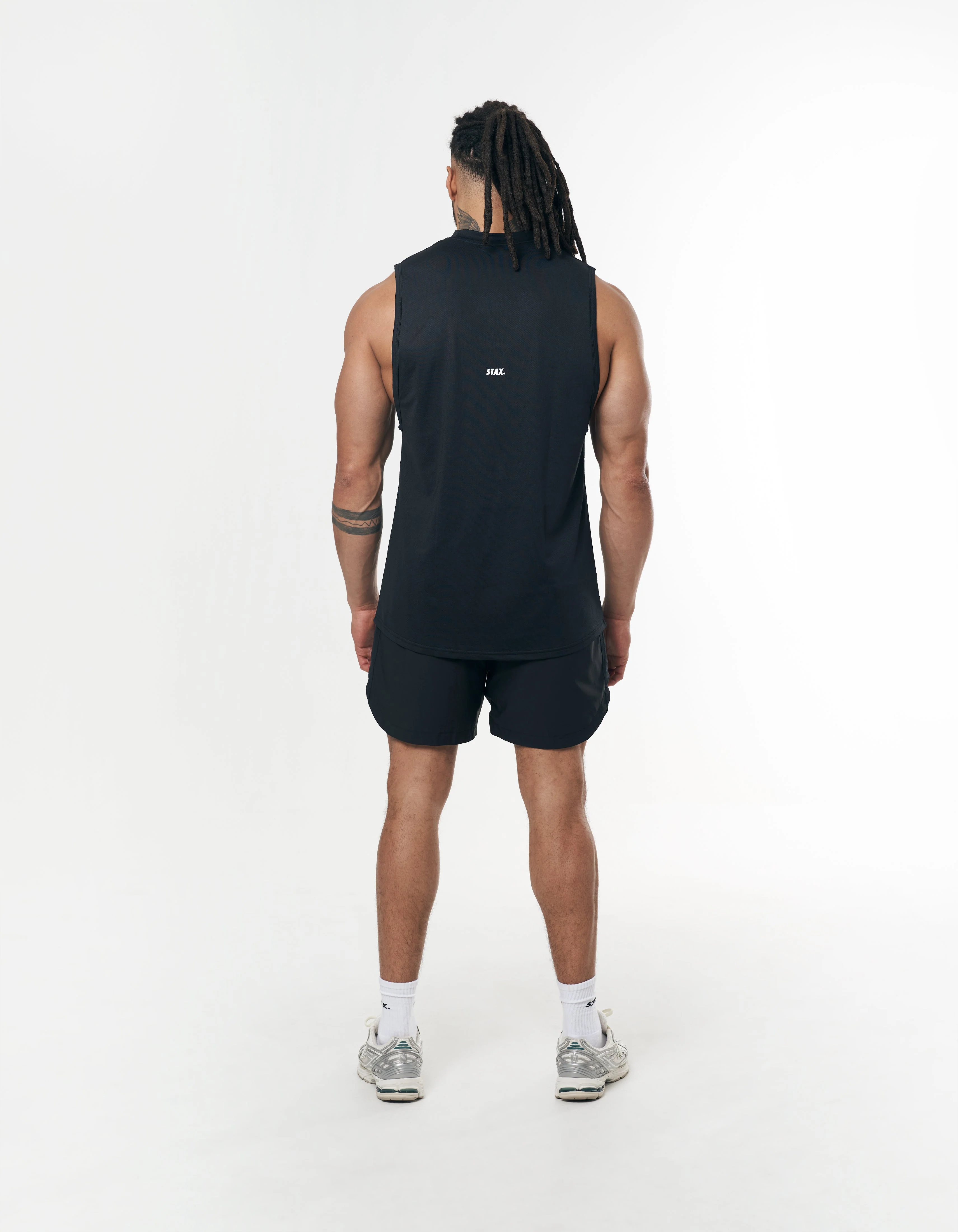 Mens Sport Nylon Shorts - Black - Image 8