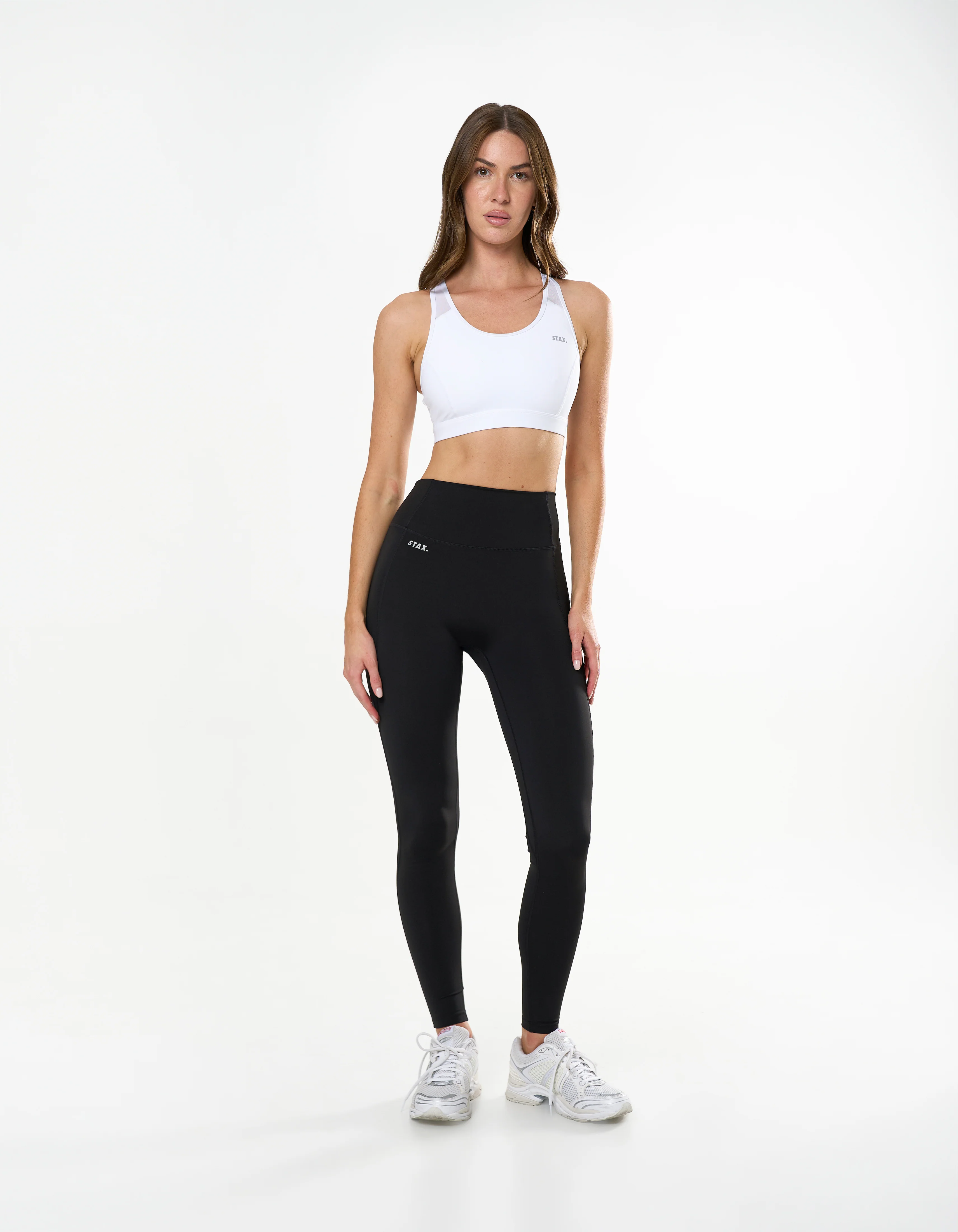 Mesh Racerback Sports Bra Astryx - White - Image 4