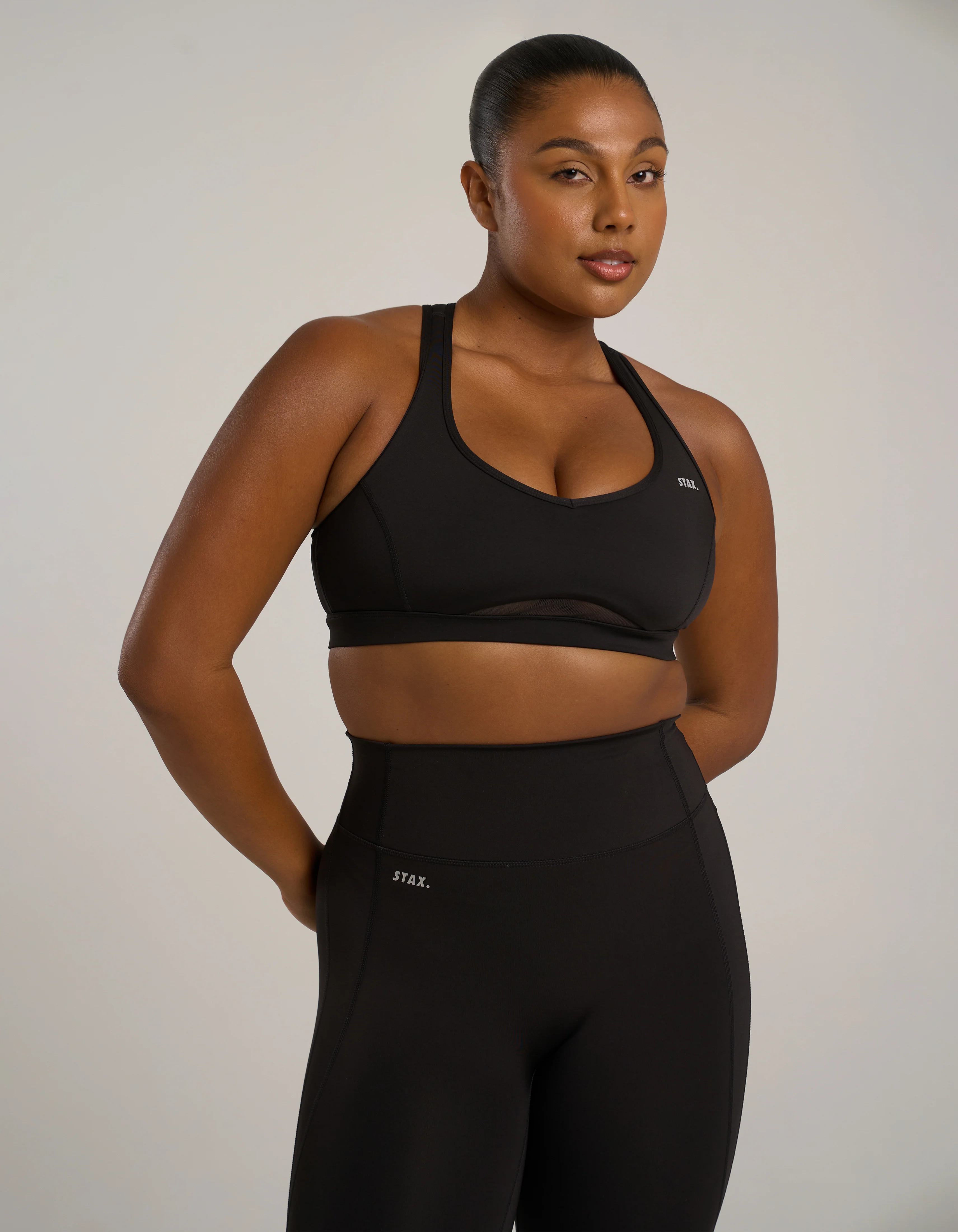 Mesh Sports Crop Astryx - Carbon - Image 4
