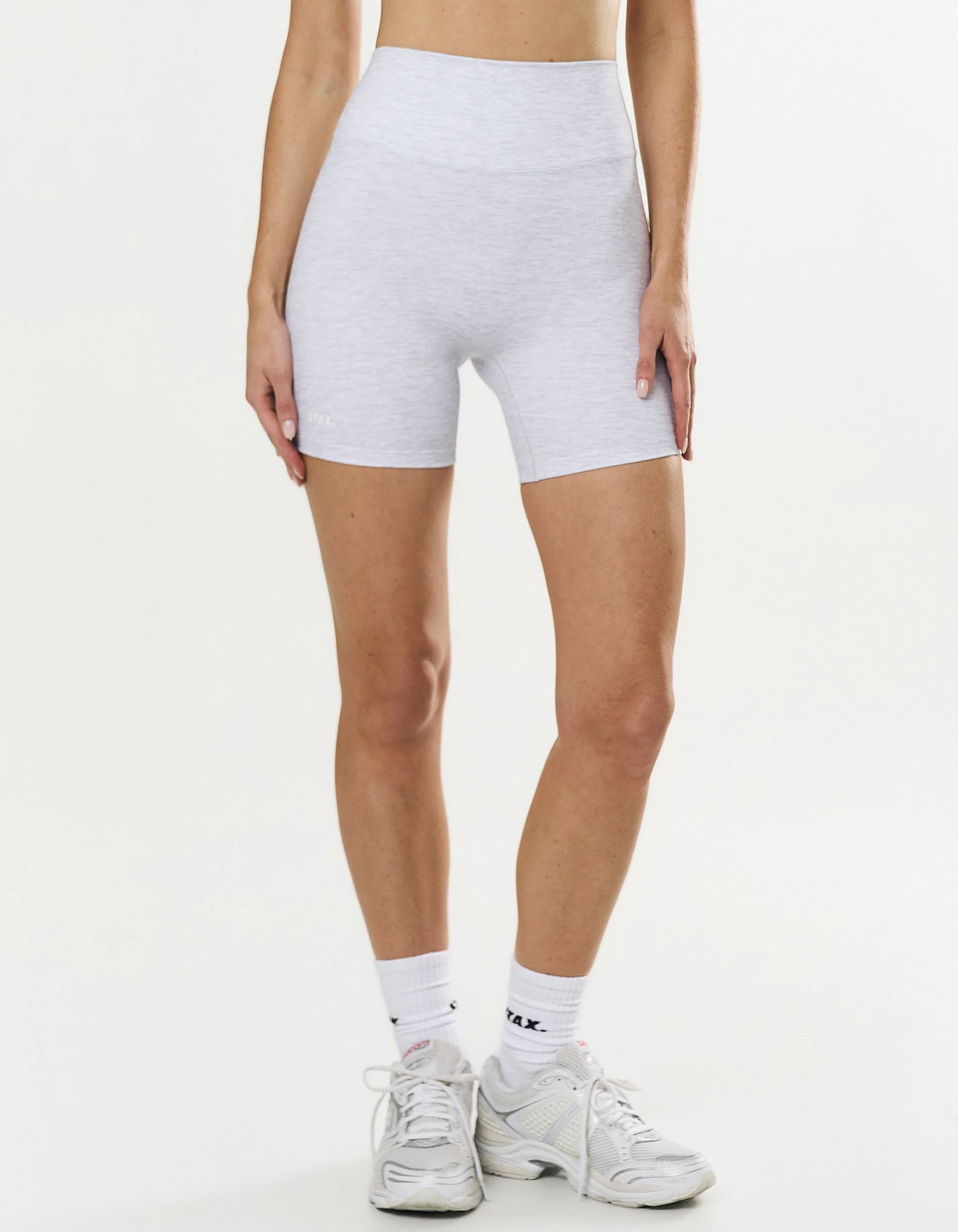 Midi Bike Shorts Airlyte - Grey Marle - Image 2