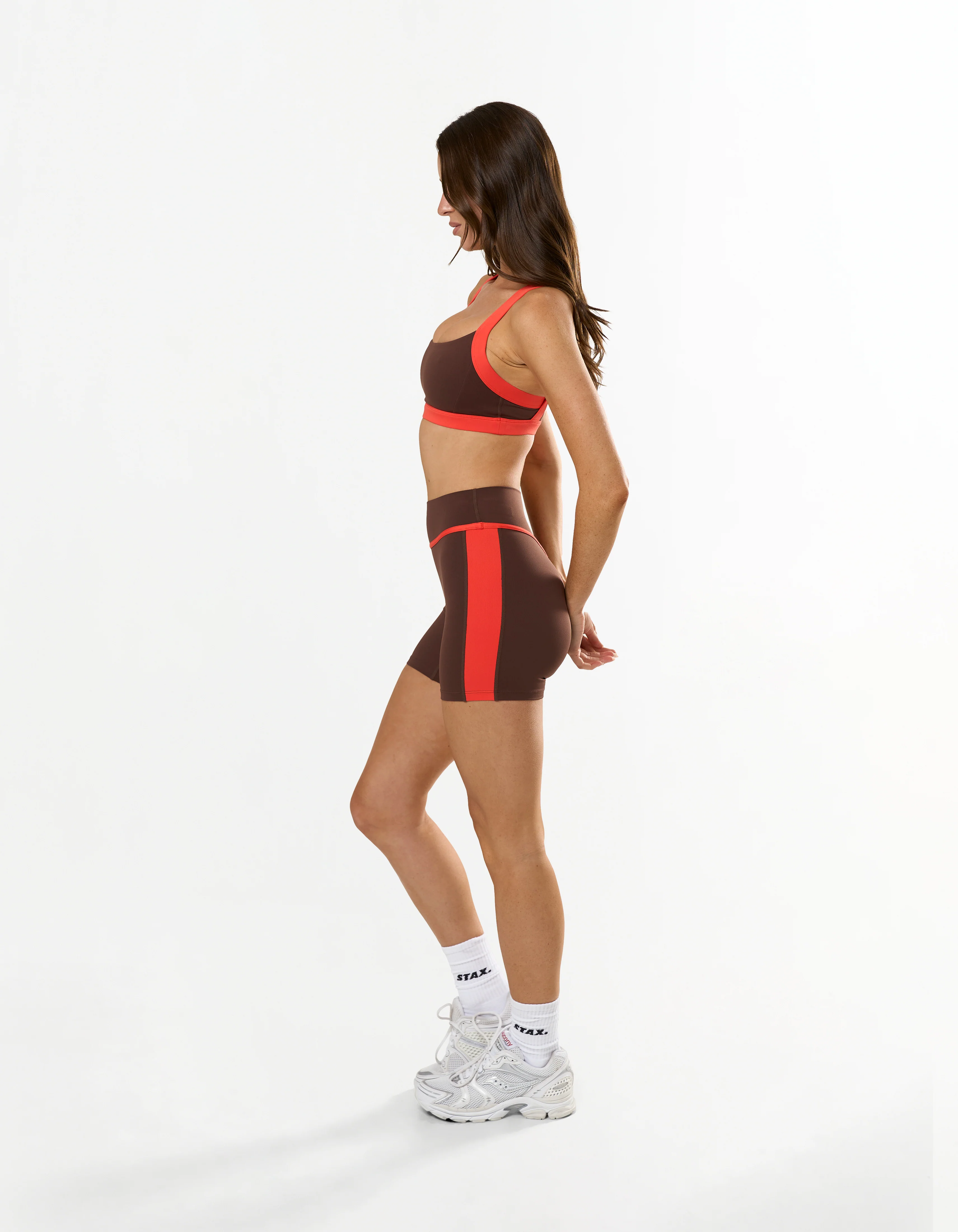 Panel Midi Bike Shorts Airlyte - Cola - Image 8