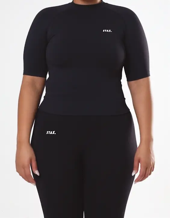 Premium Seamless High Neck Tee - Astro - Image 11