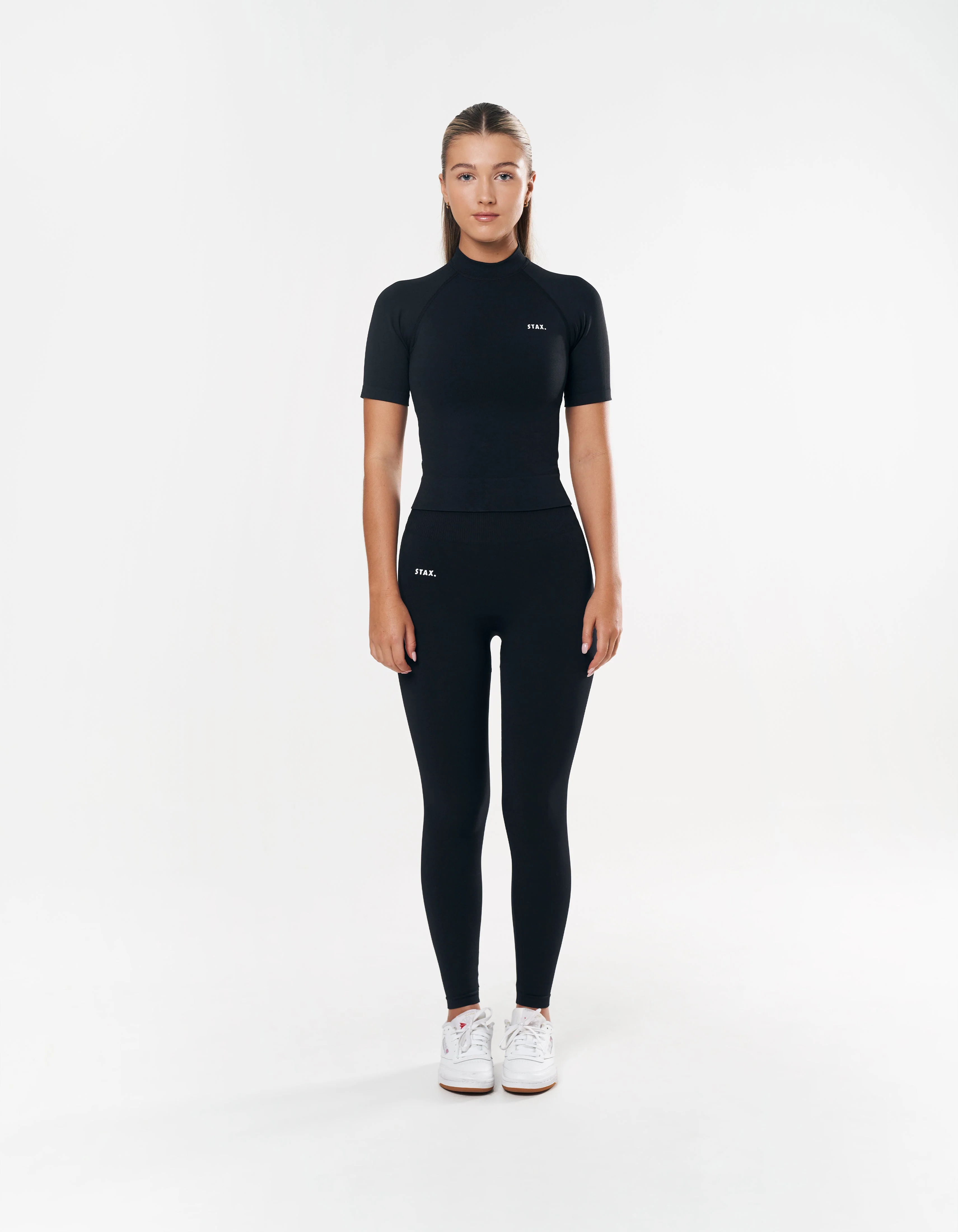 Premium Seamless High Neck Tee - Astro - Image 3