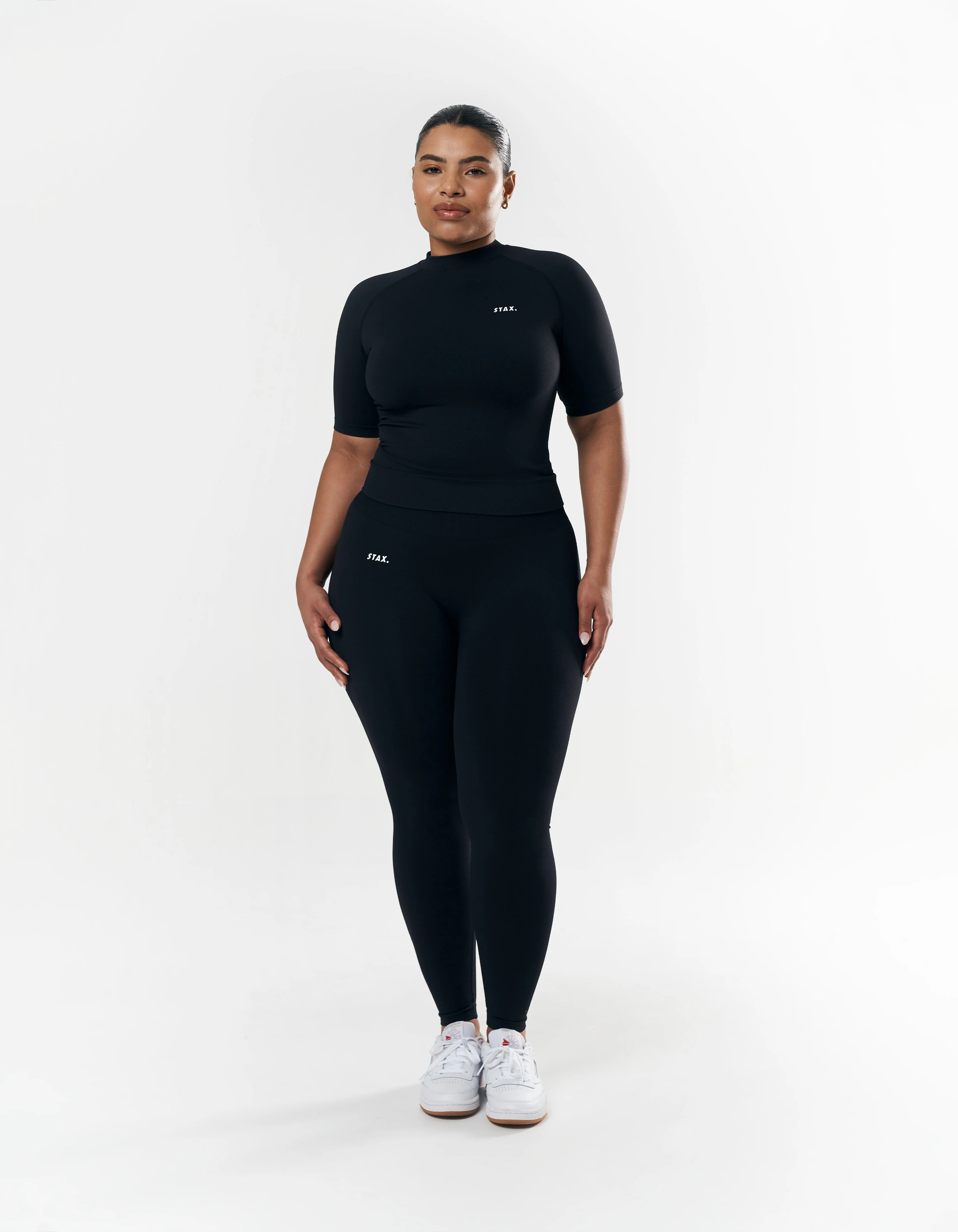 Premium Seamless High Neck Tee - Astro - Image 4