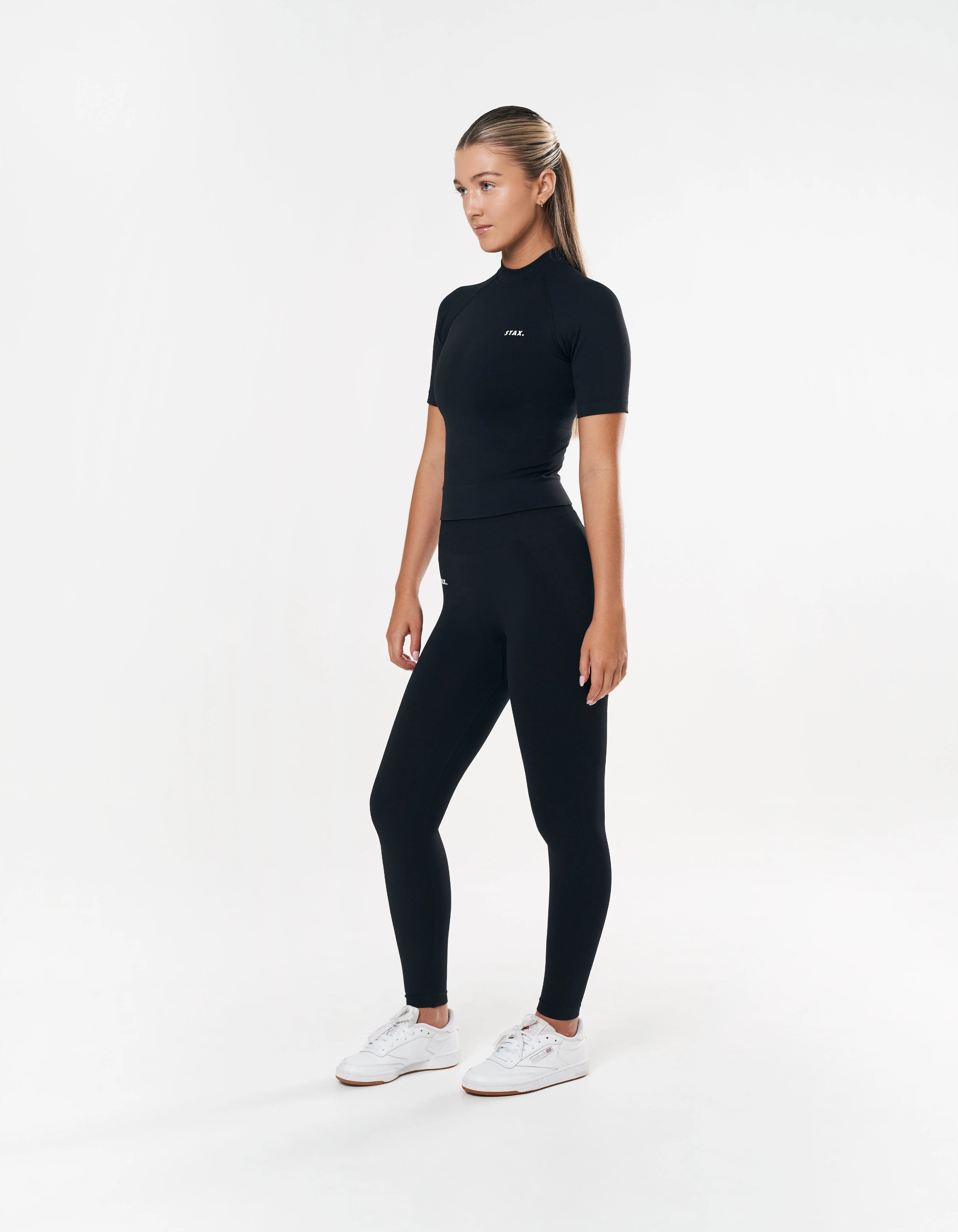 Premium Seamless High Neck Tee - Astro - Image 6
