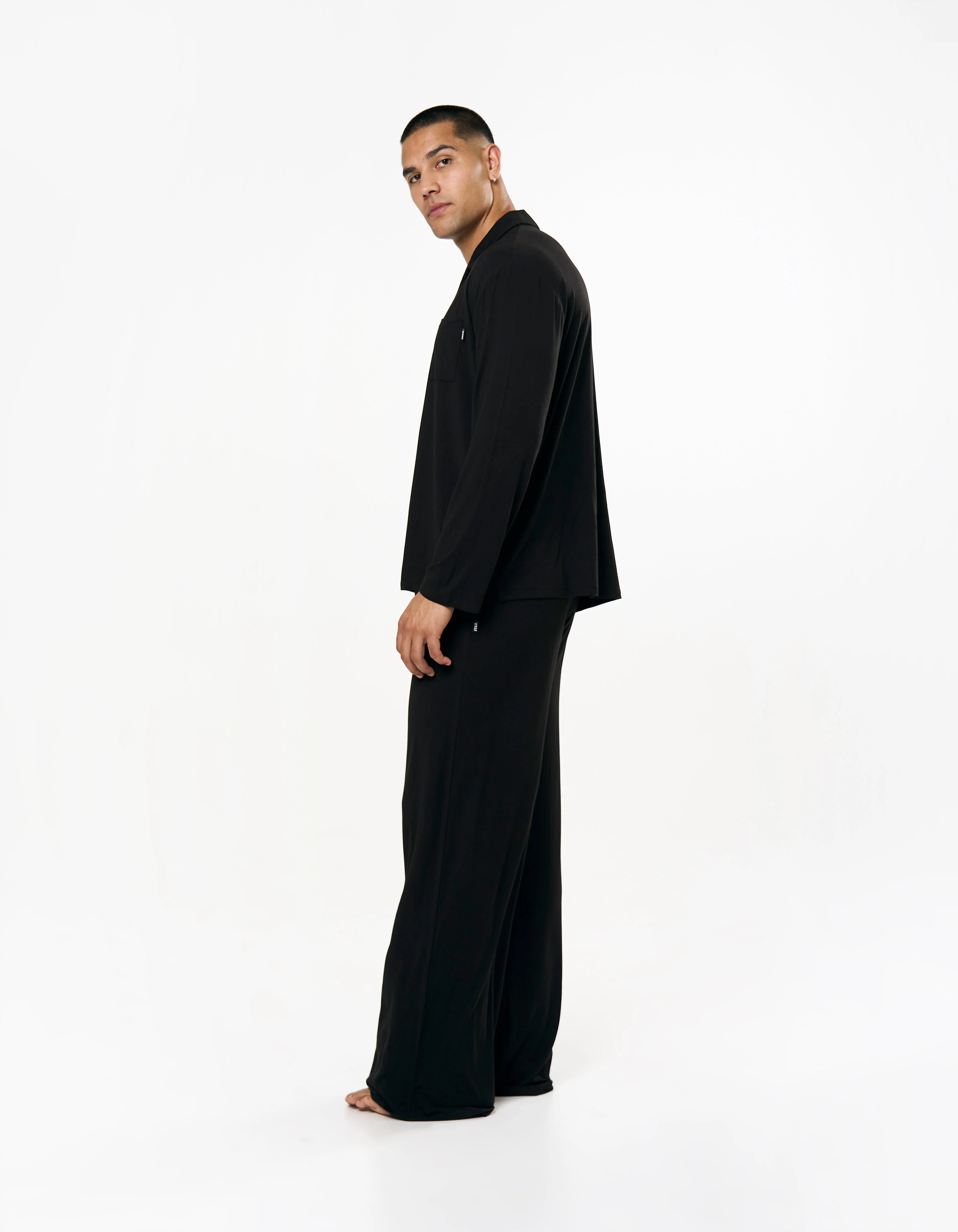 Sleep Long Sleeve Shirt - Black - Image 10
