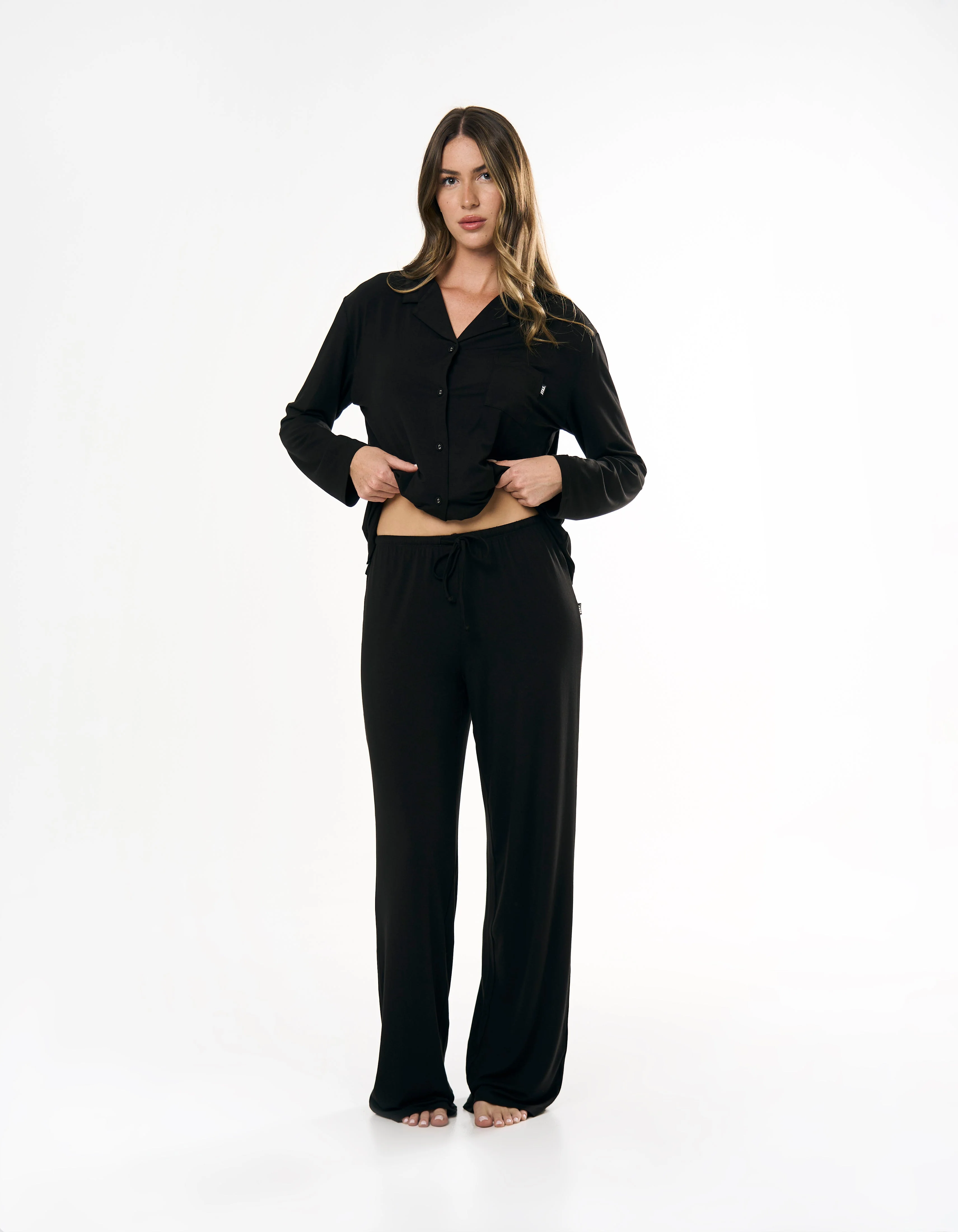 Sleep Long Sleeve Shirt - Black - Image 11