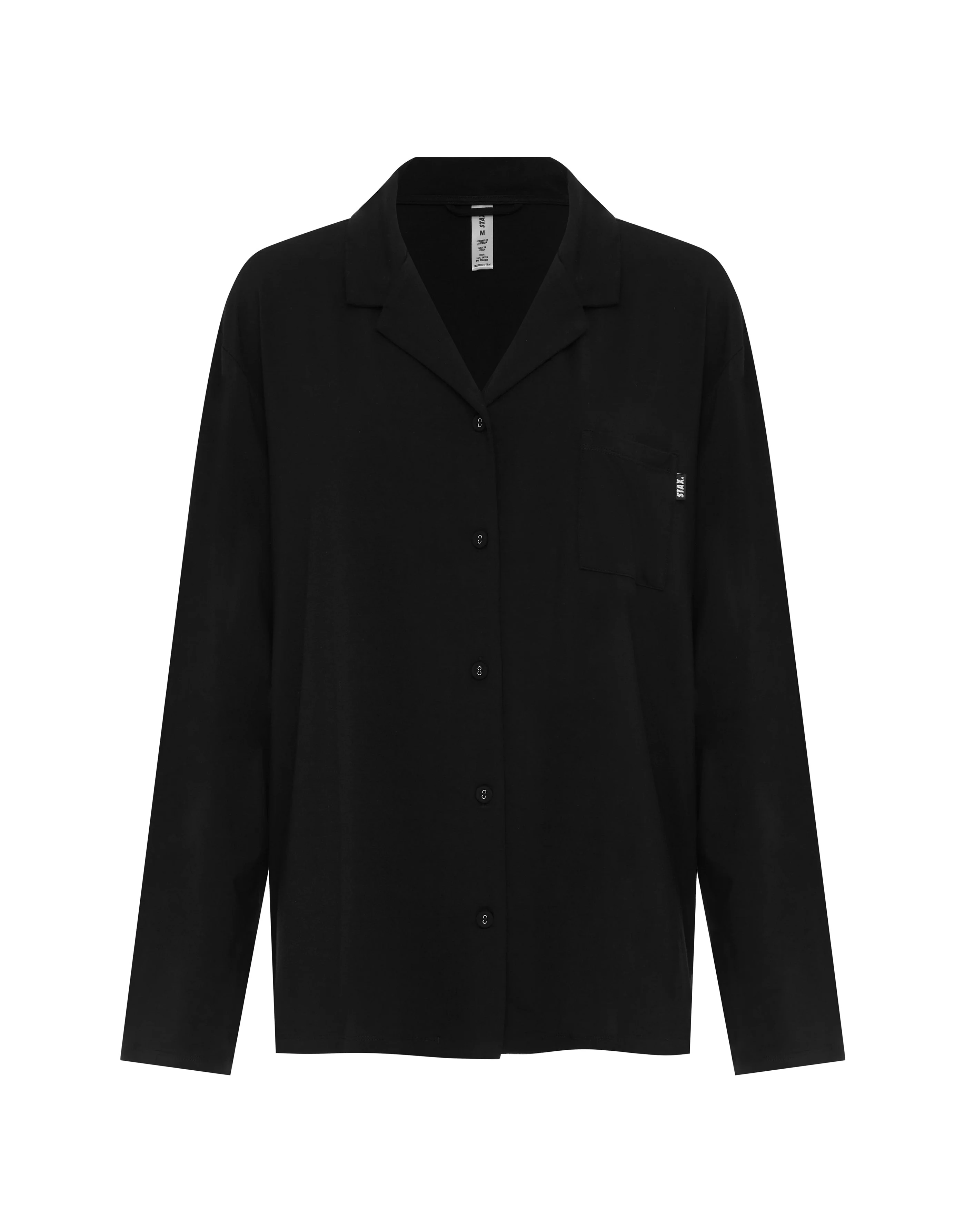 Sleep Long Sleeve Shirt - Black - Image 13