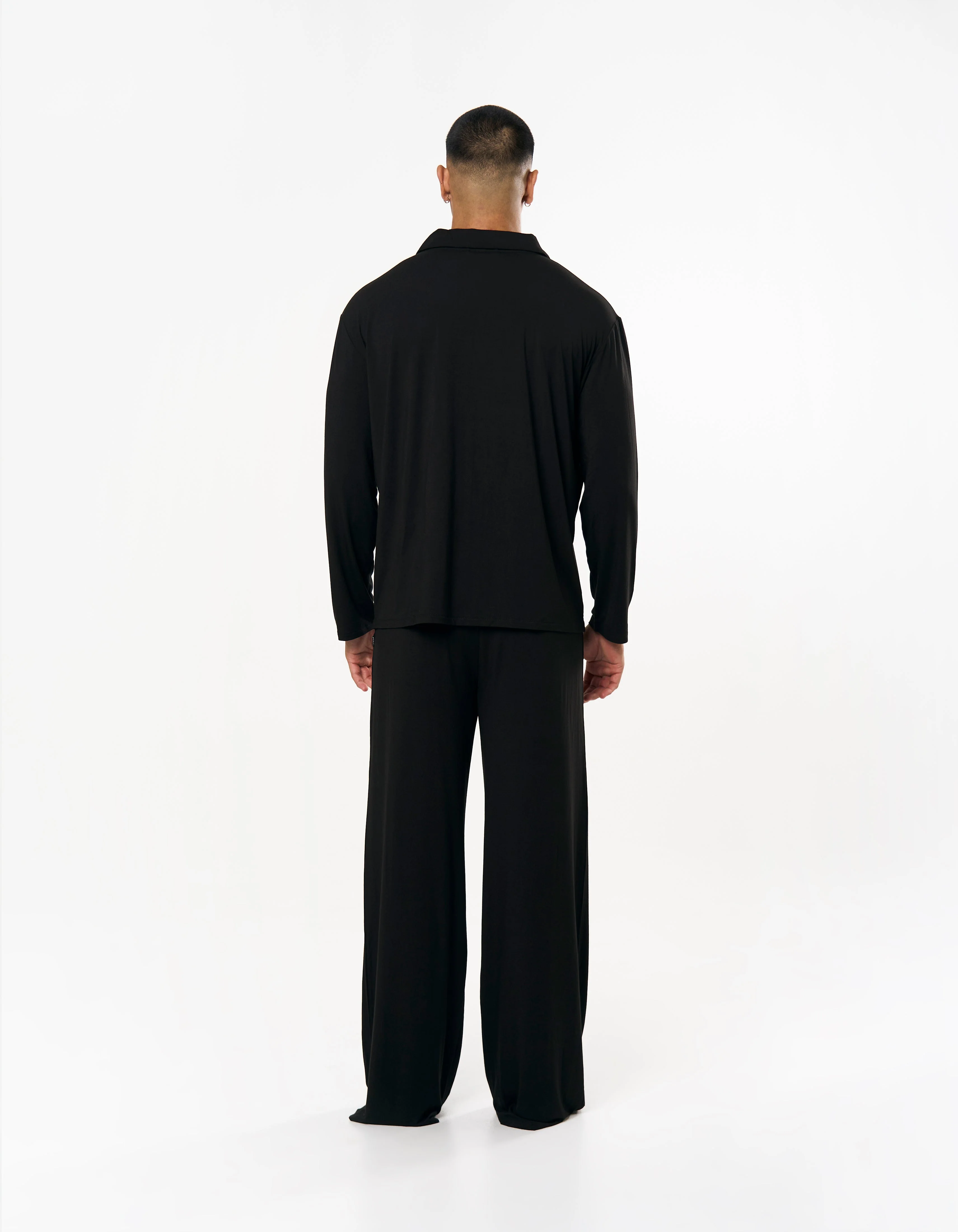 Sleep Long Sleeve Shirt - Black - Image 8