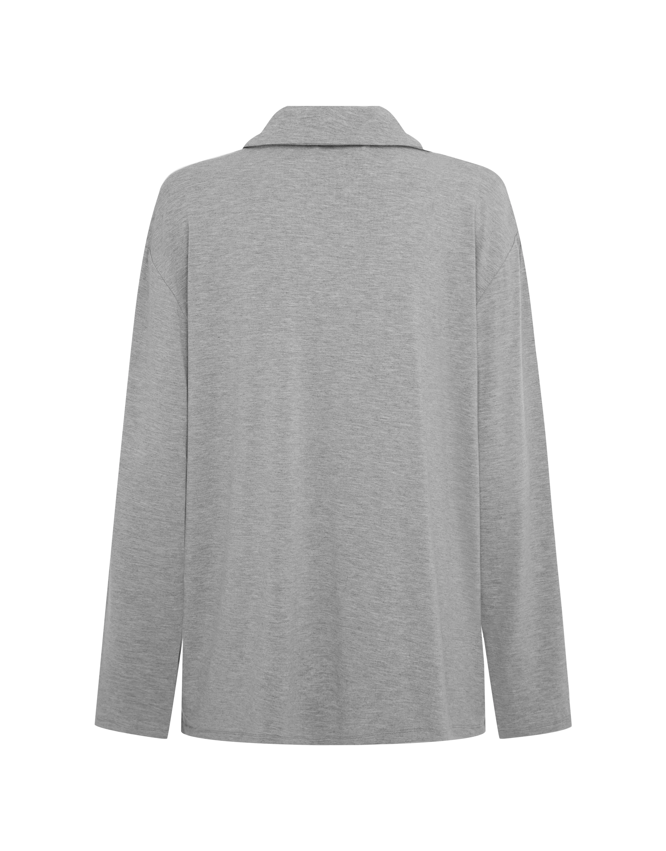 Sleep Long Sleeve Shirt - Grey Marle - Image 8