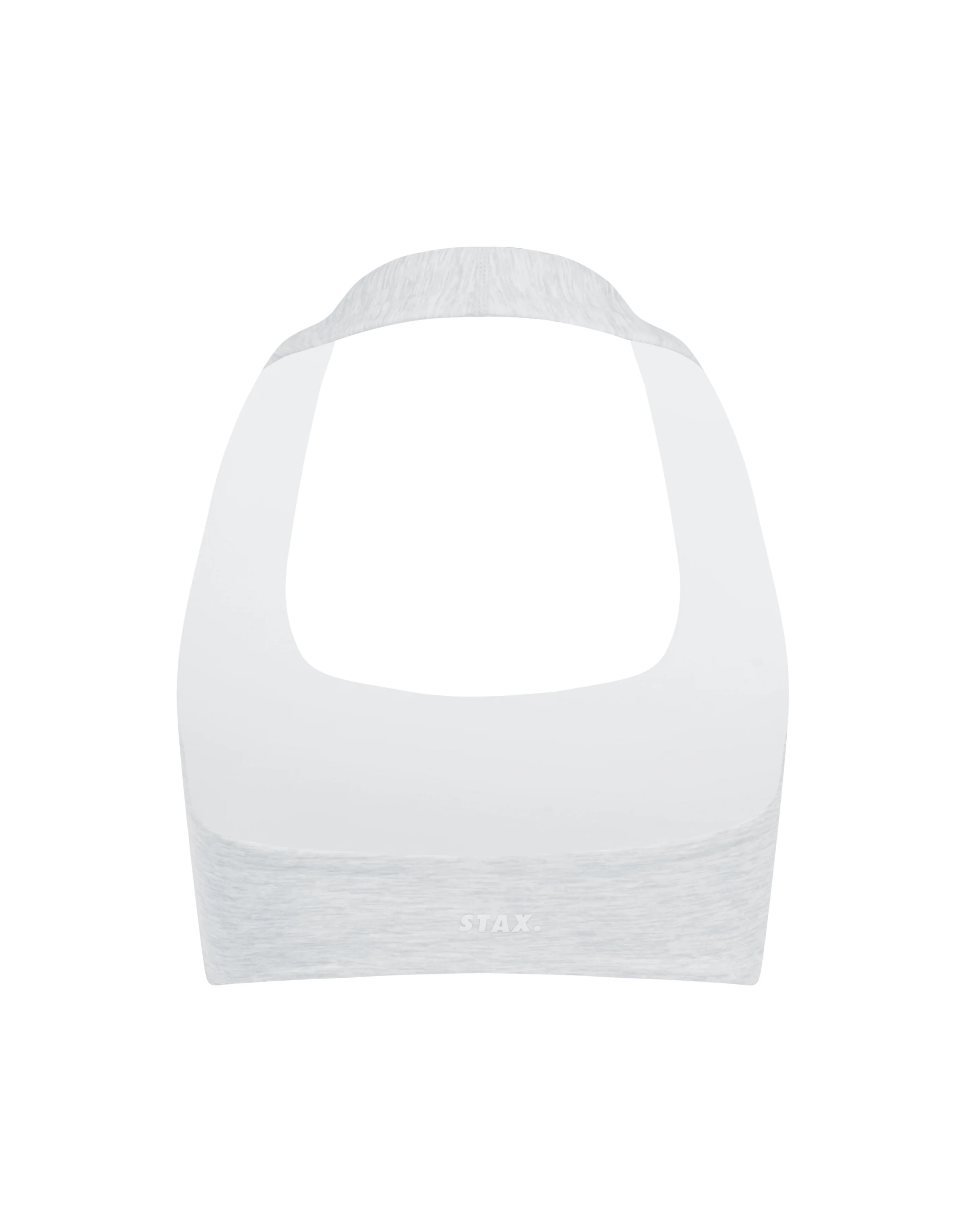 Square Neck Halter Crop Airlyte - Grey Marle - Image 10