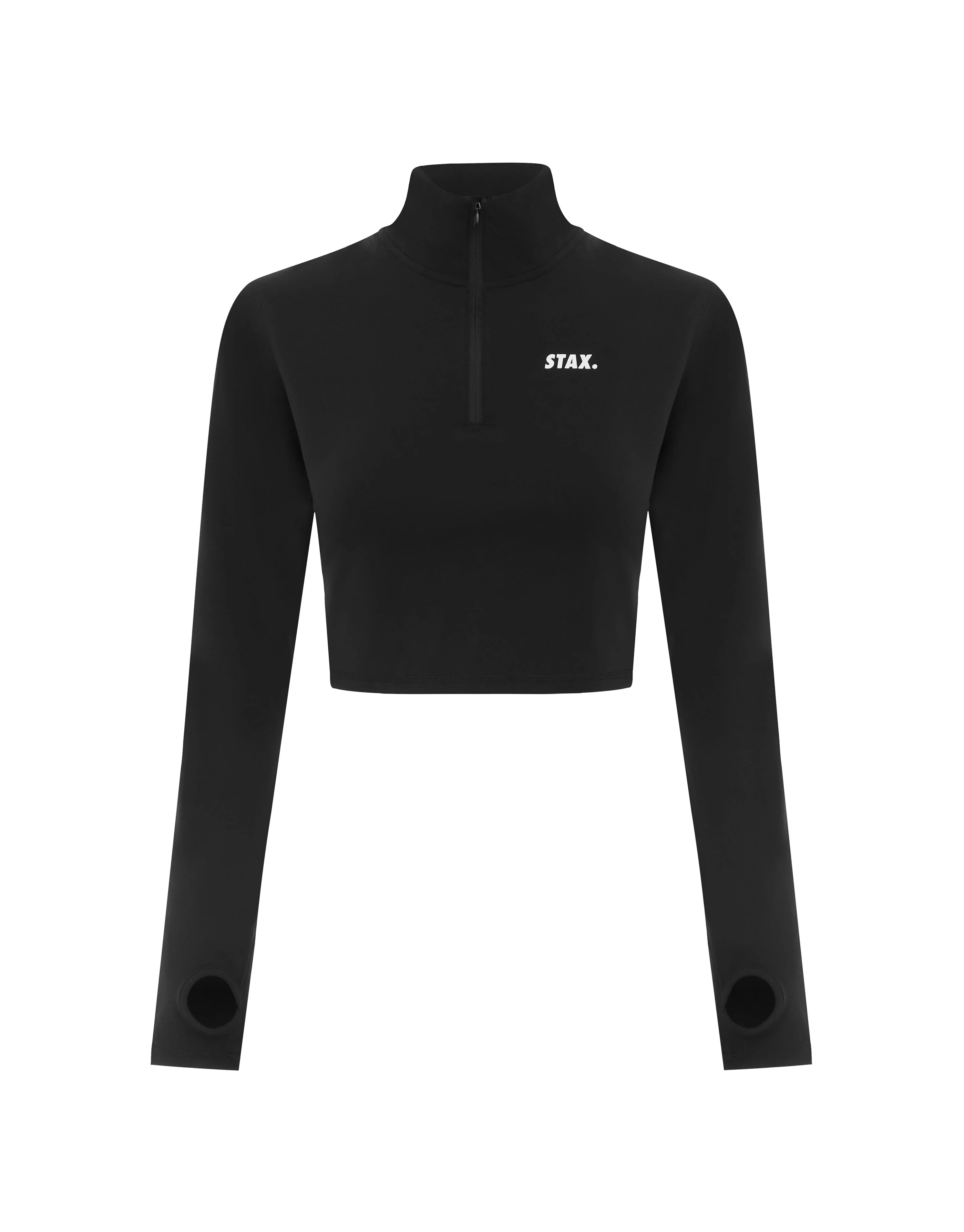 Long Sleeve Zip Crop NANDEX™ - Black - Image 16