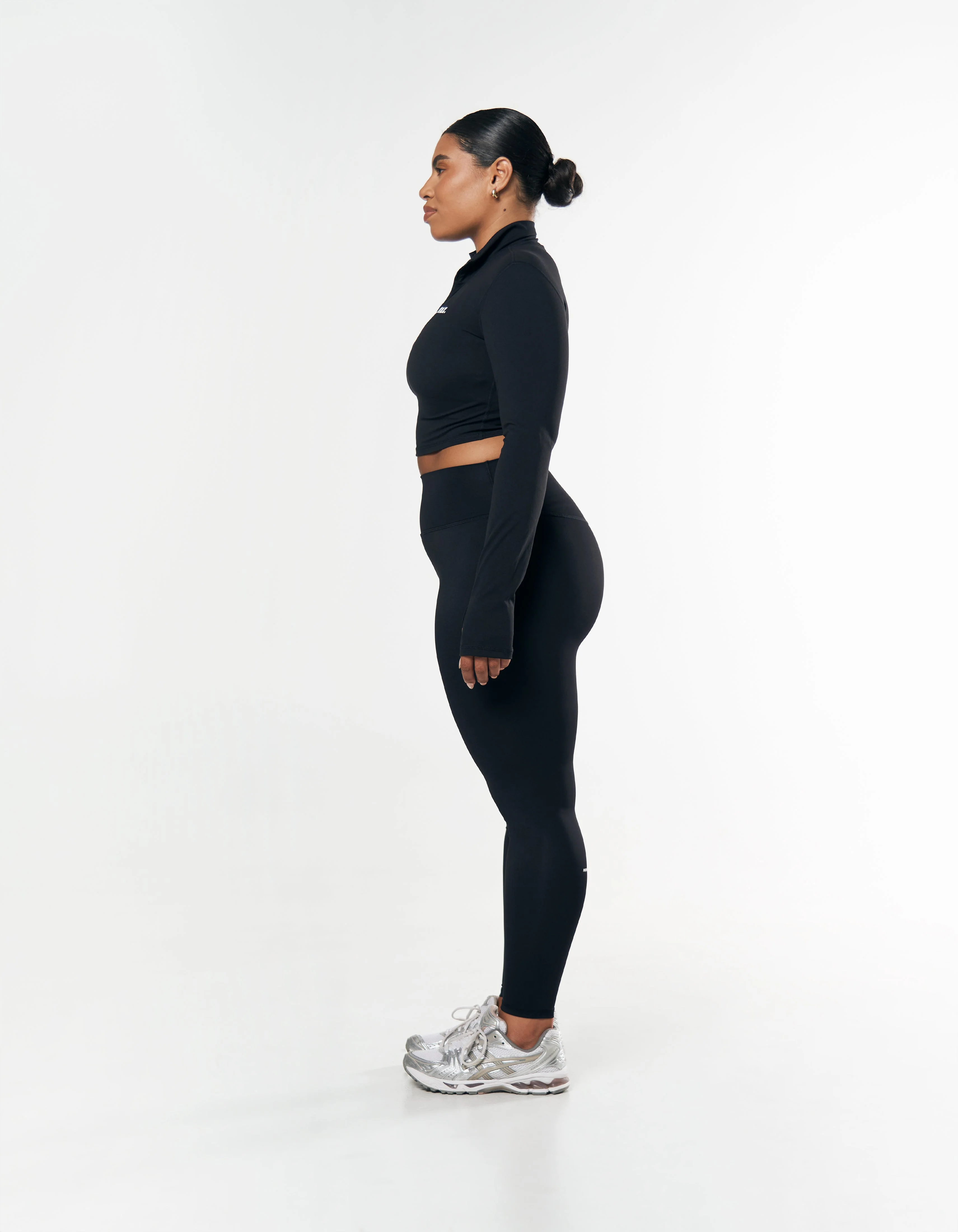 Long Sleeve Zip Crop NANDEX™ - Black - Image 6