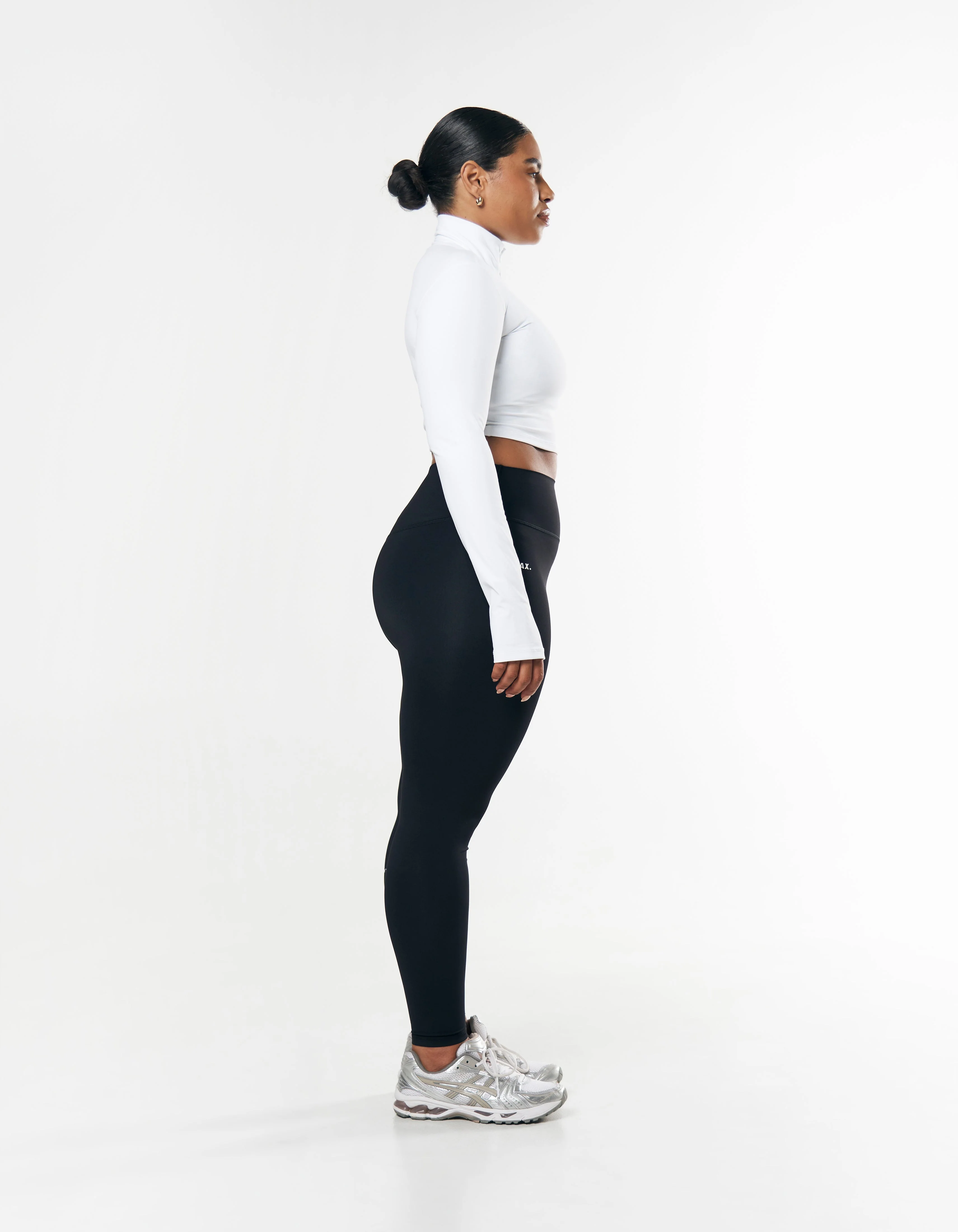 Long Sleeve Zip Crop NANDEX™ - White - Image 6