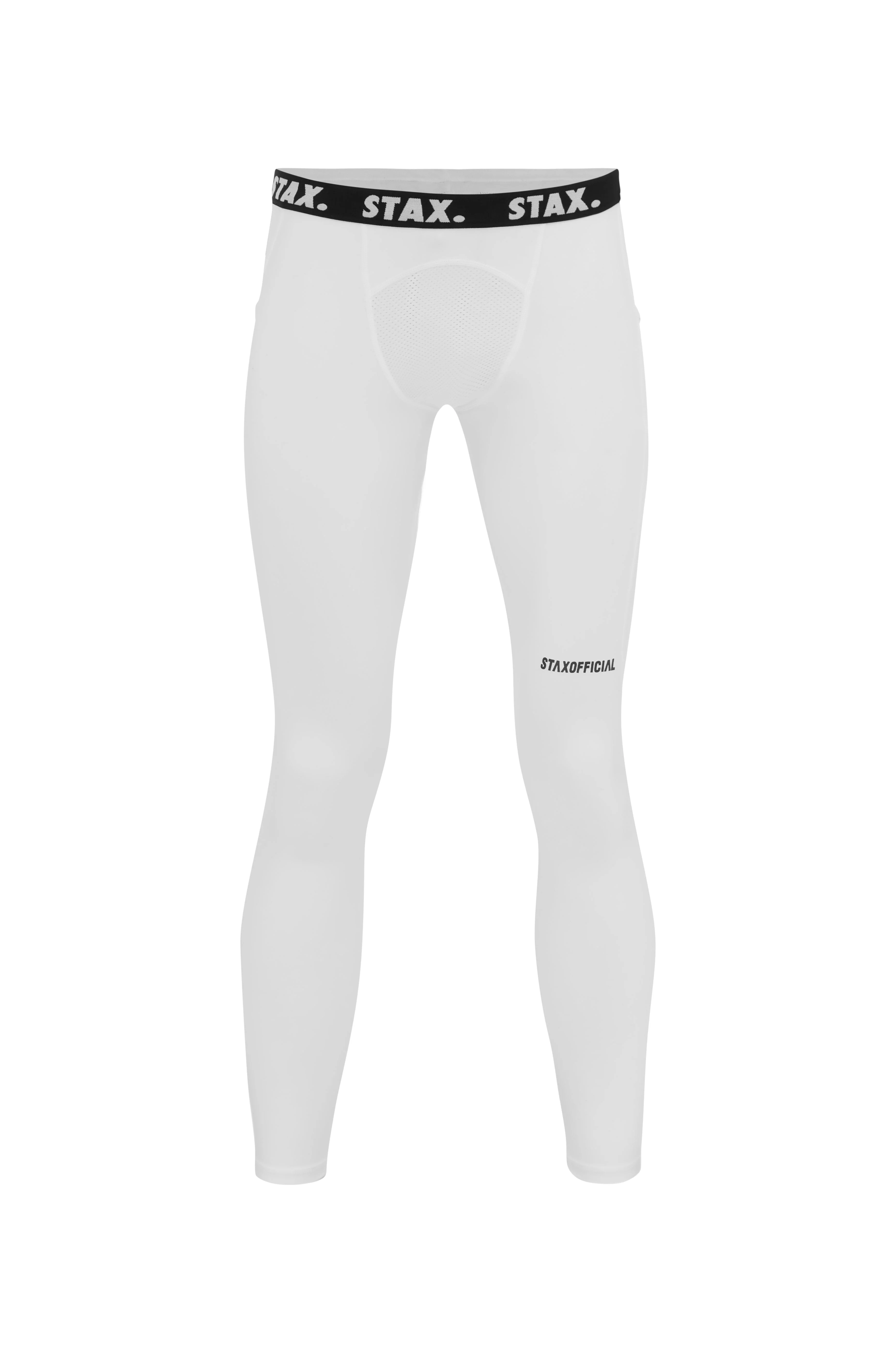 Mens Compressive Phone Pocket Tights - White - Image 11