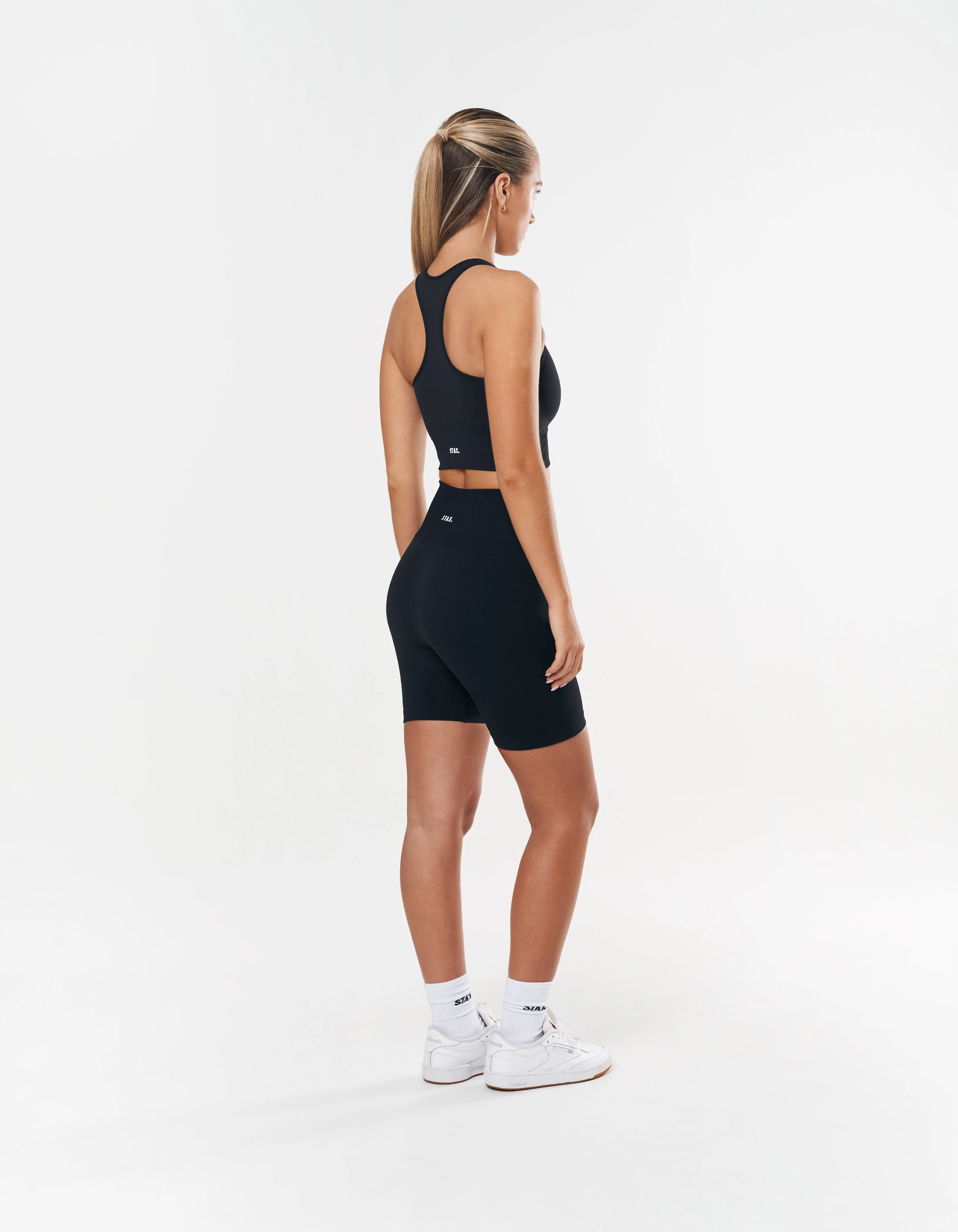 Premium Seamless Midi Bike Shorts - Astro - Image 6