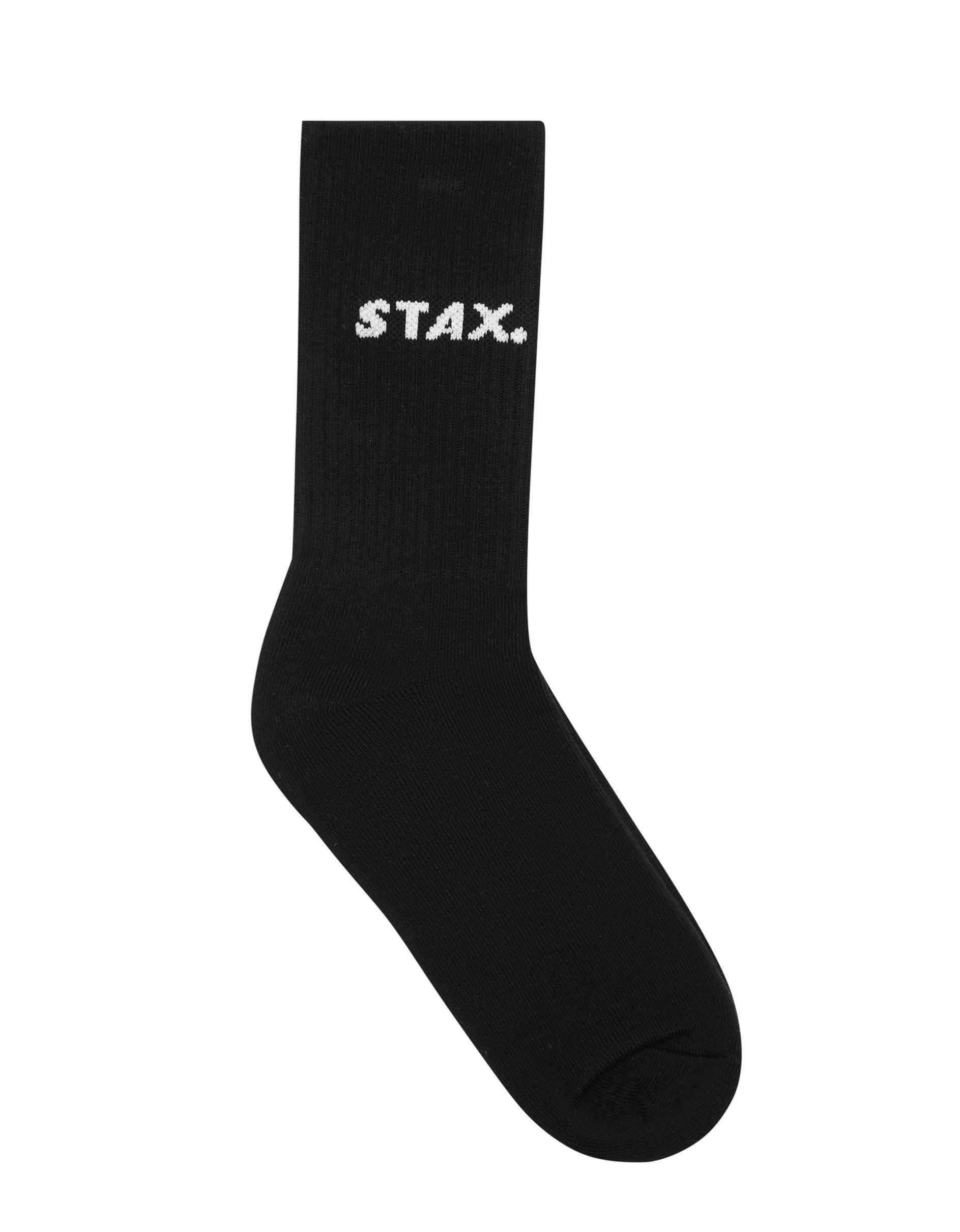 Unisex Crew Socks - Black - Image 3