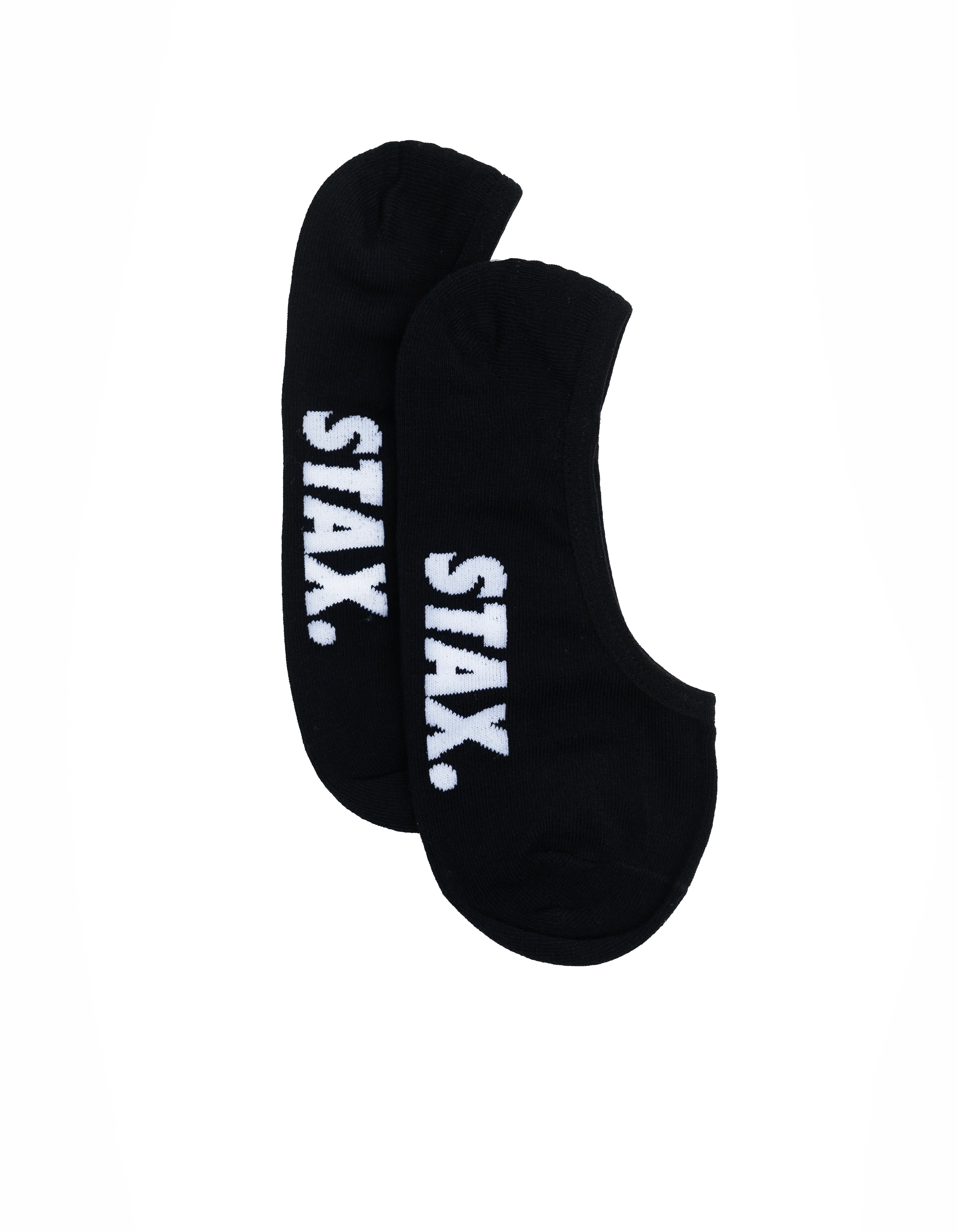 Unisex No Show Socks - Black - Image 3