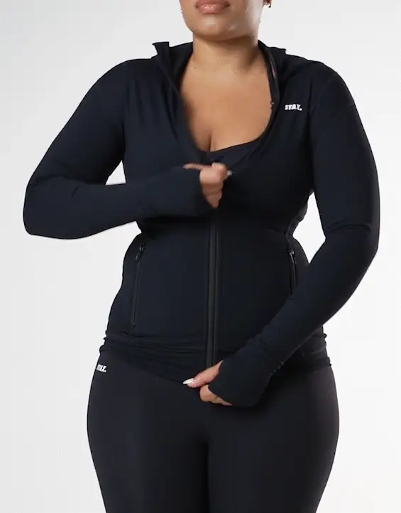 Zip Jacket Hoodie NANDEX™ - Black - Image 12
