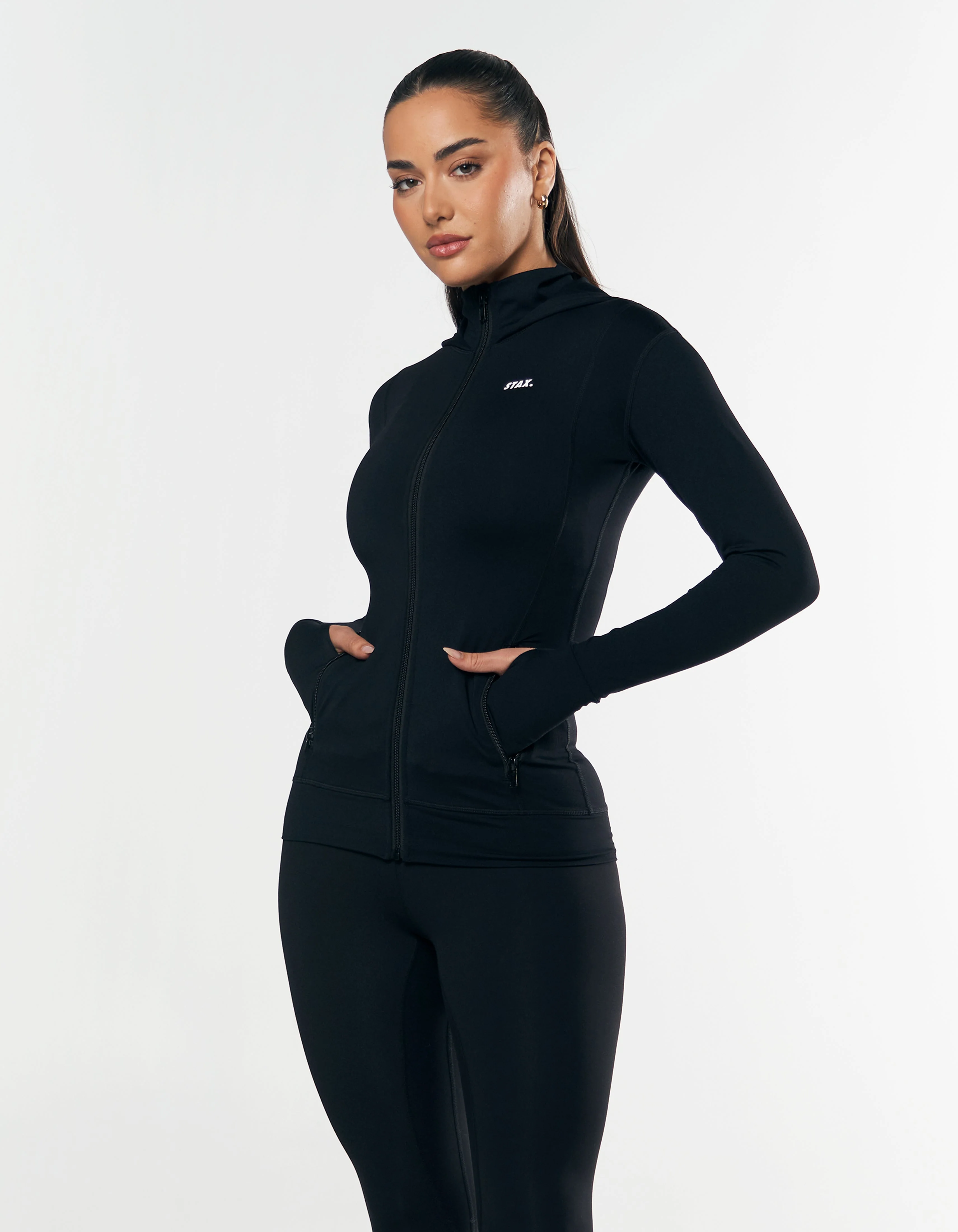 Zip Jacket Hoodie NANDEX™ - Black - Image 9